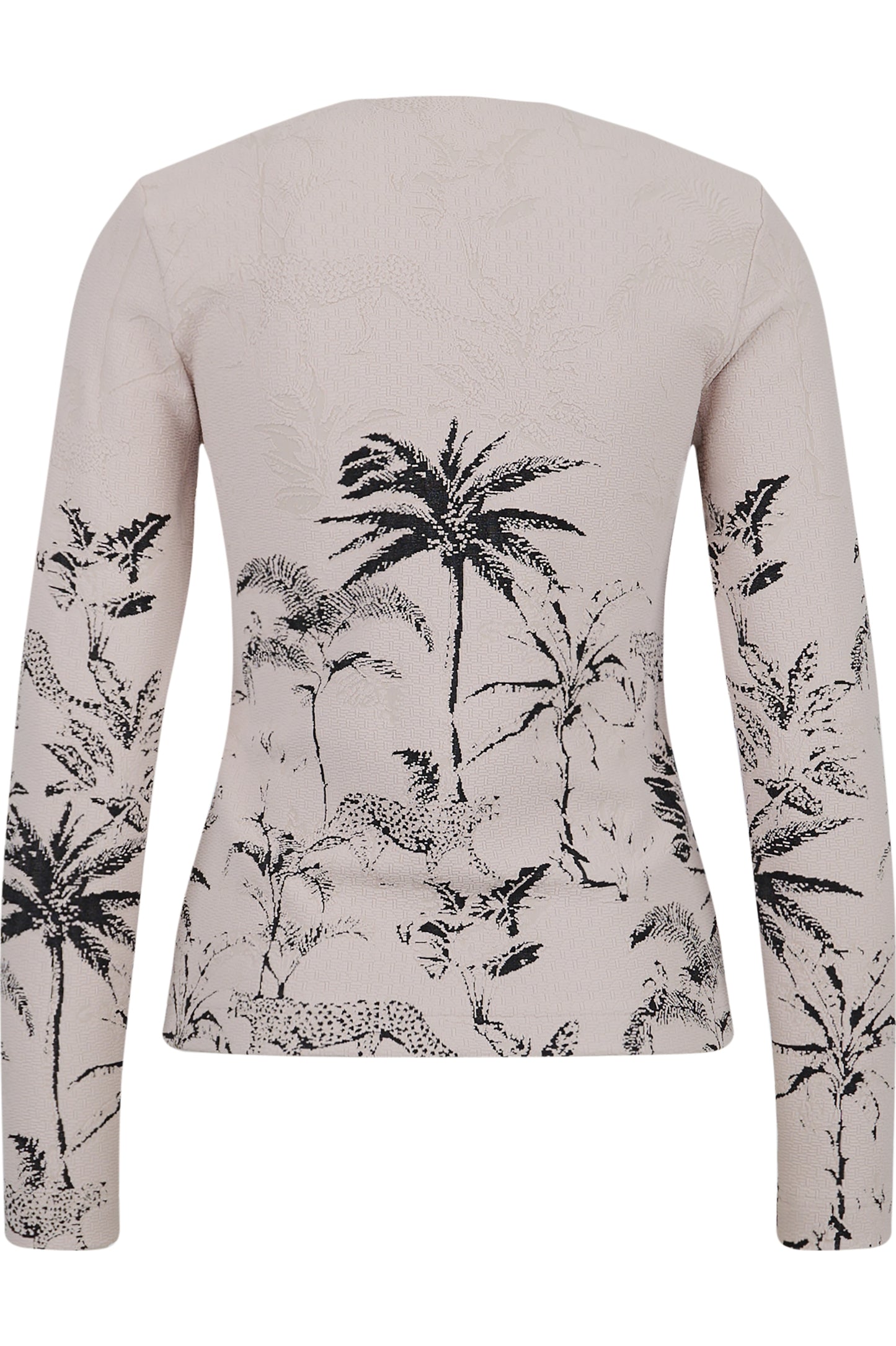 Round-neck Jersey Jacket