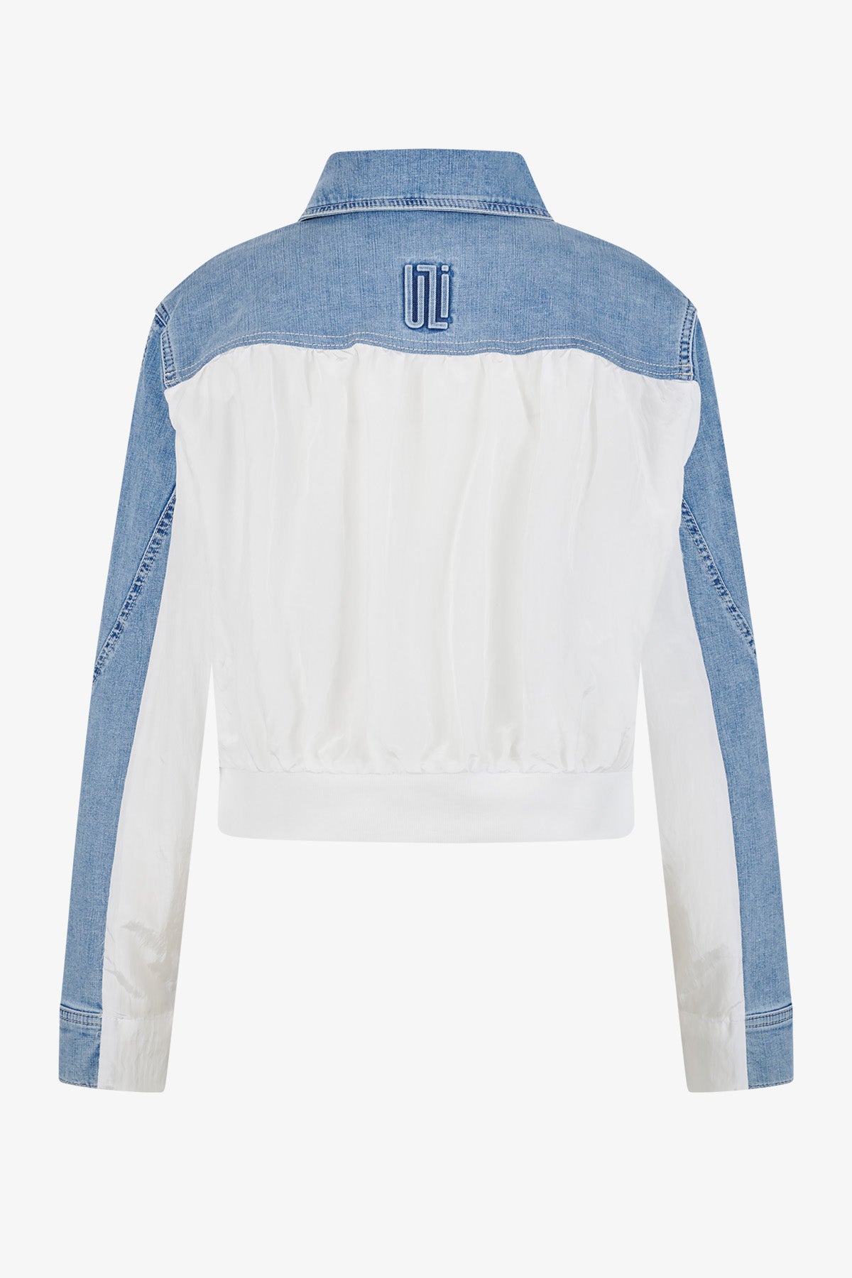 Denim Bomber Jacket with Cotton