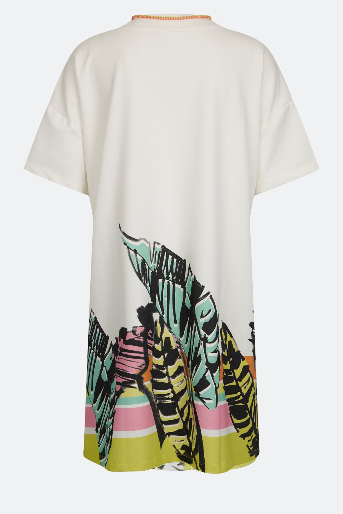Sweat Dress with V-Neck