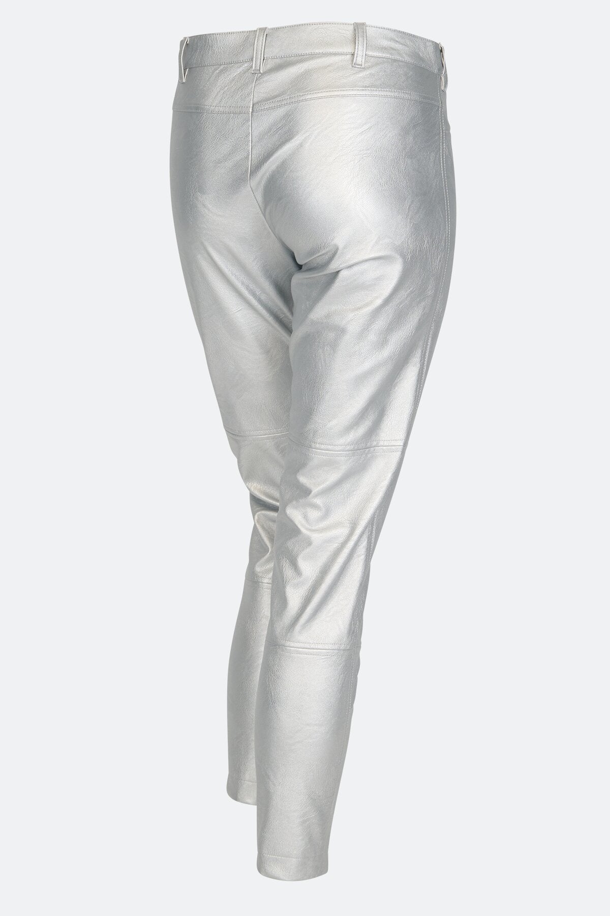 Silver Trousers with Zipper
