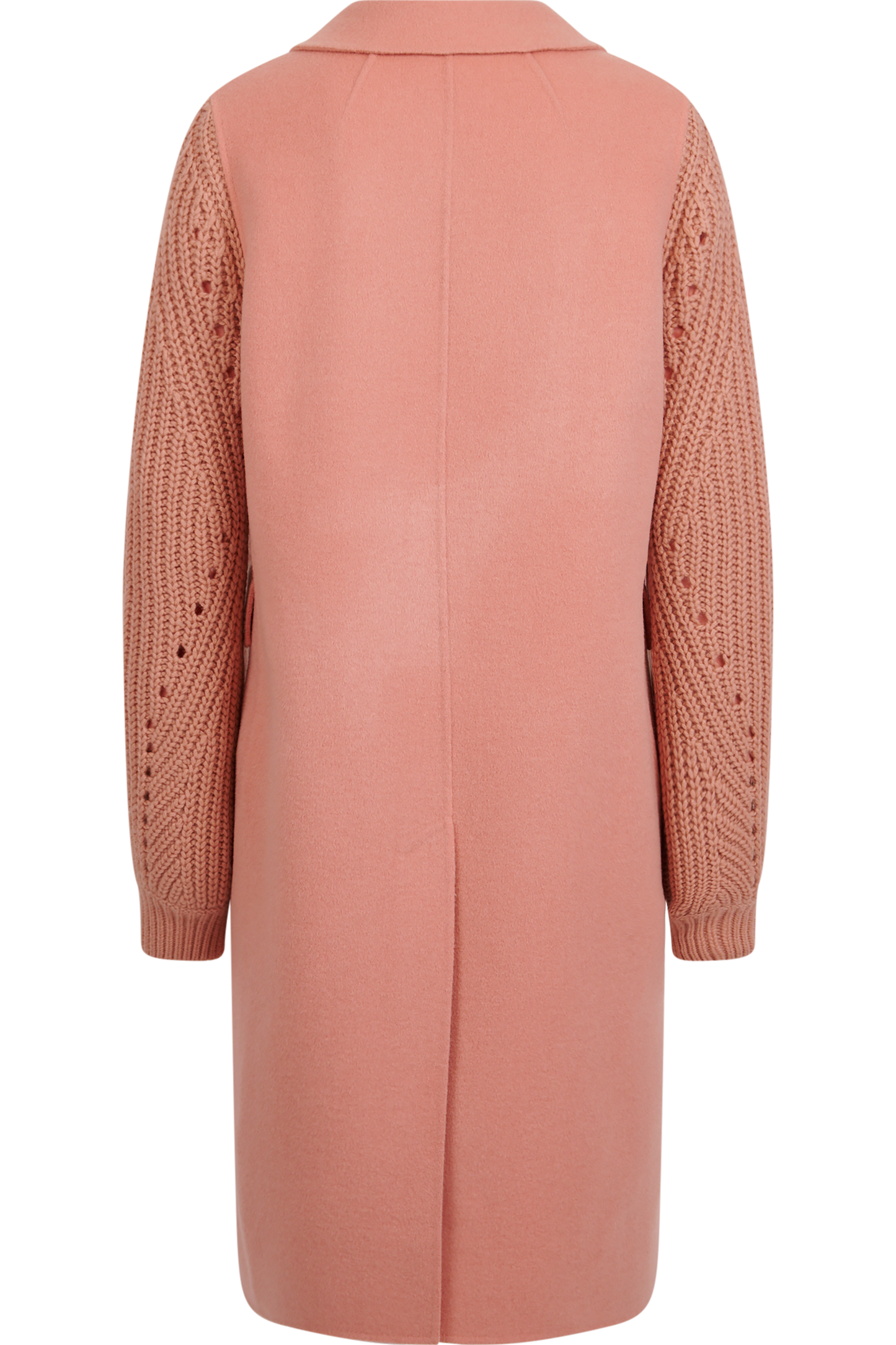 Wool Coat with Lapel Collar