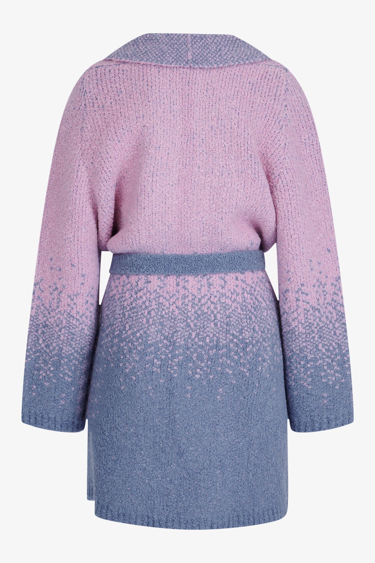 Knitted Coat with Tie Belt