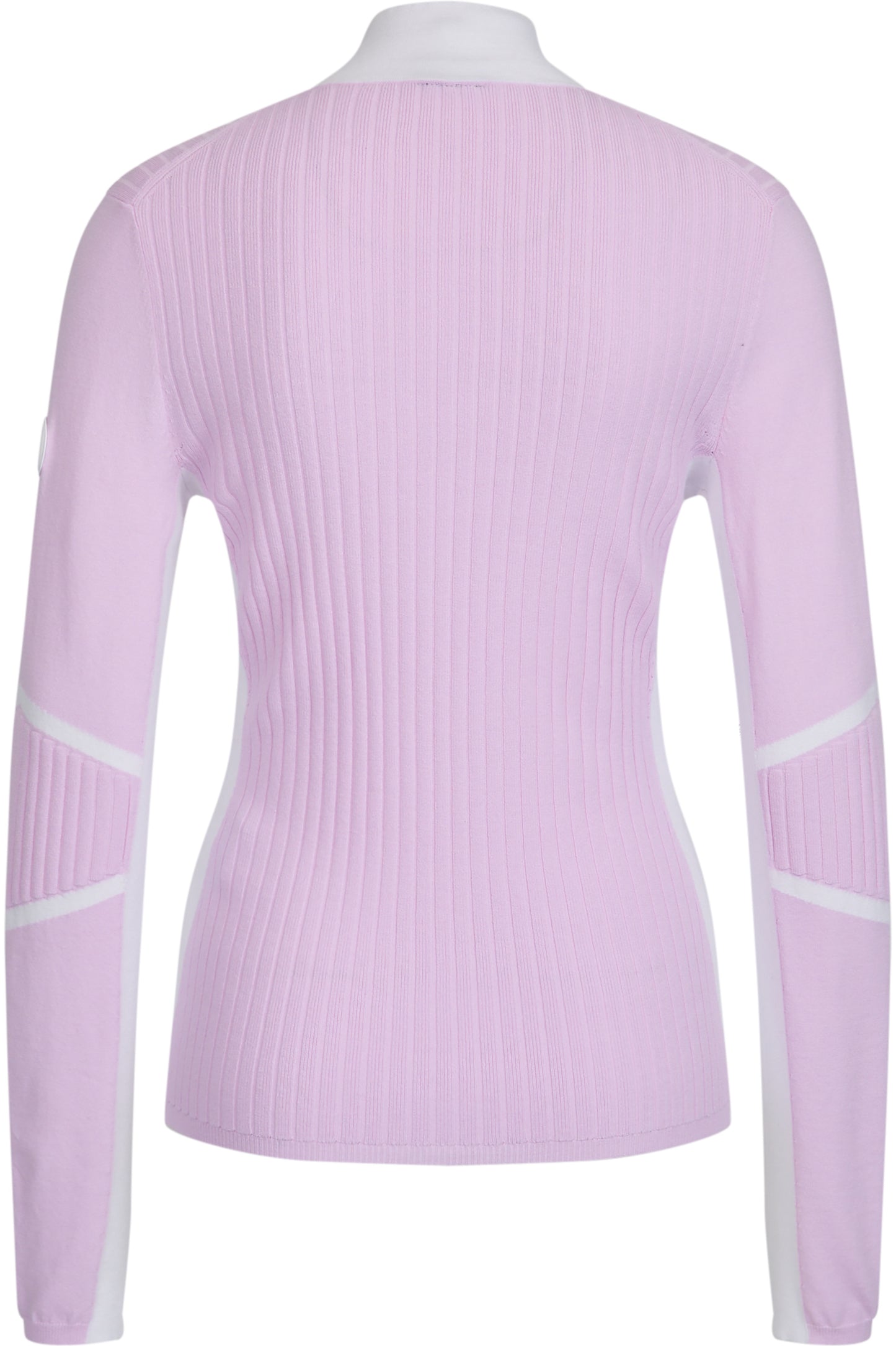 撞色條紋拉鏈立領毛衣