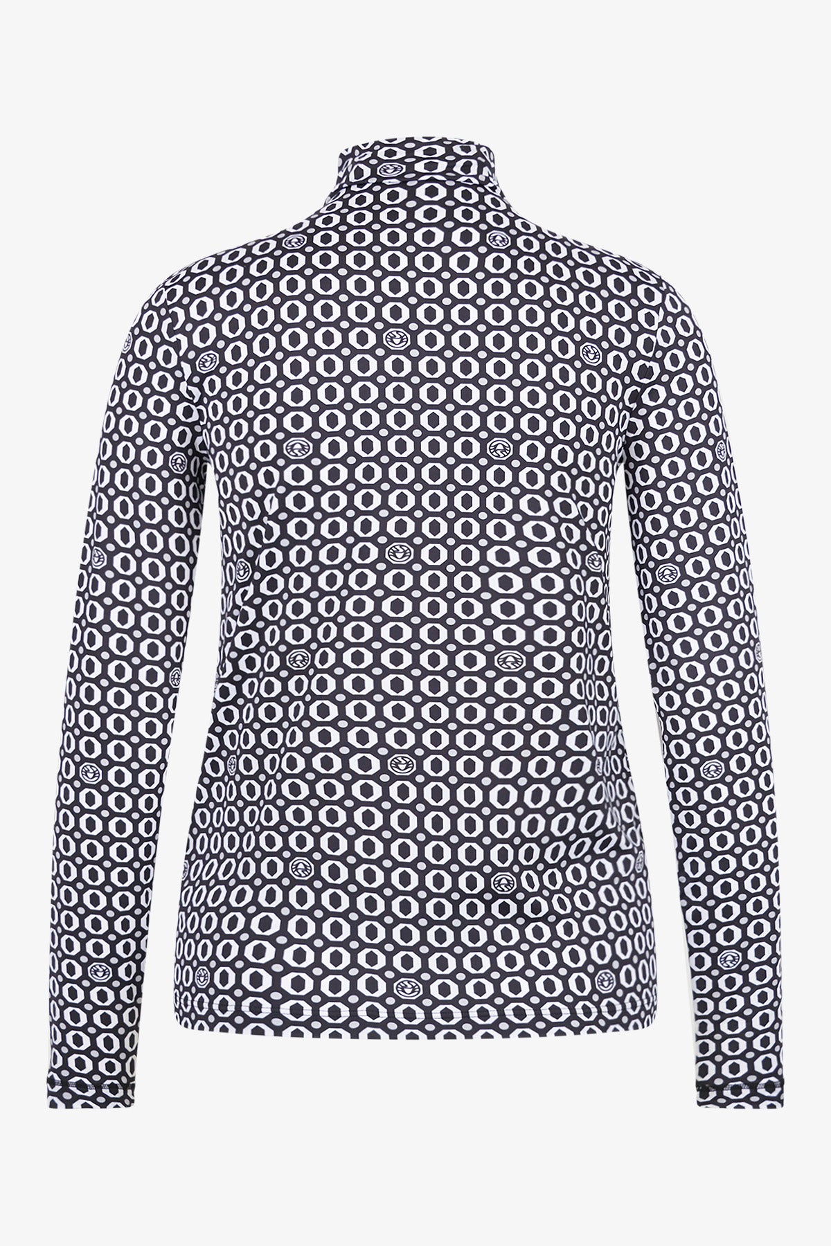 几何图形印花高领上衣