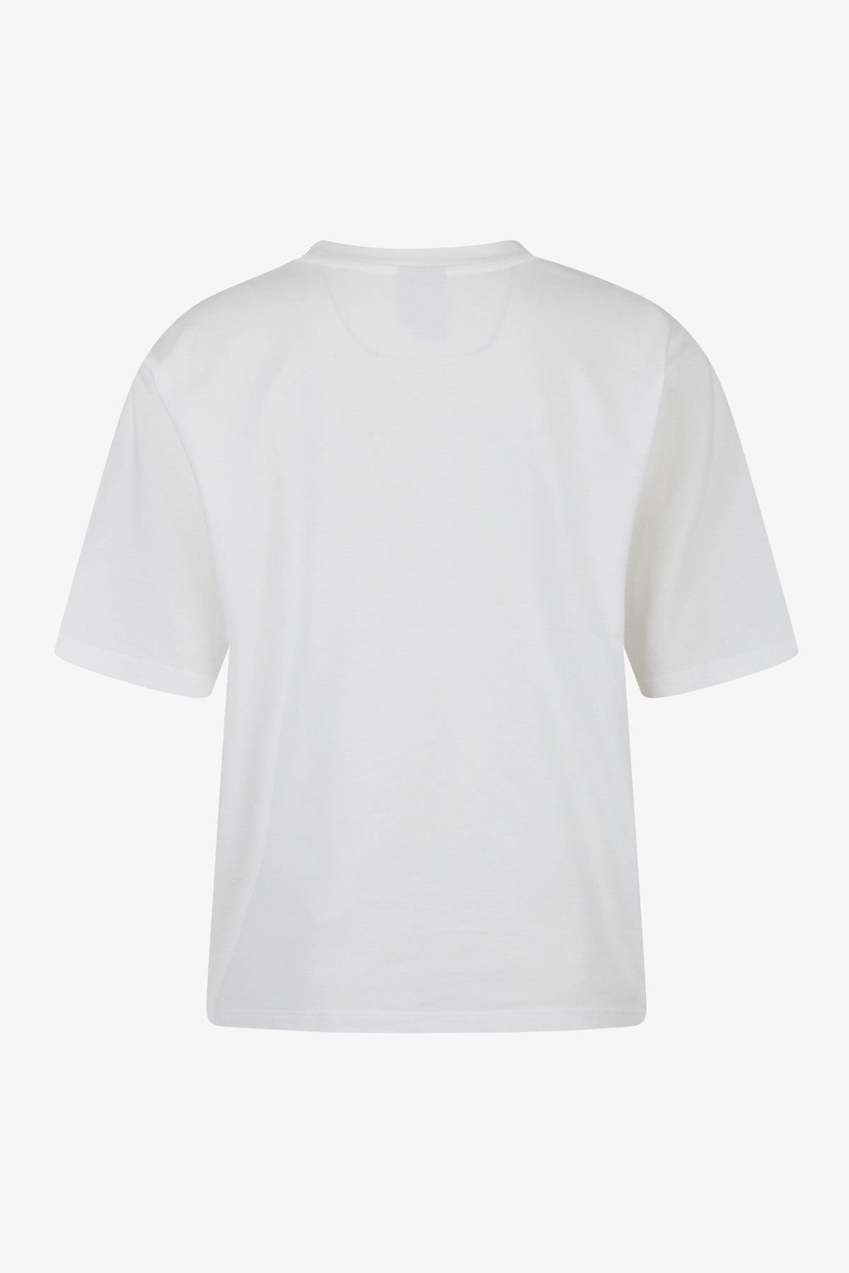 T-shirt with Print and Embroidery