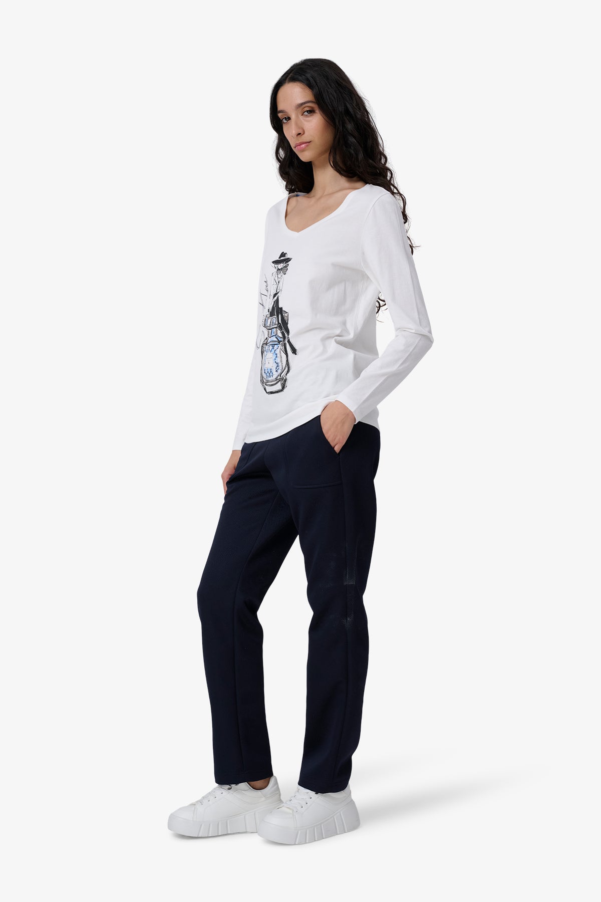 Long-sleeved Cotton Jersey Shirt