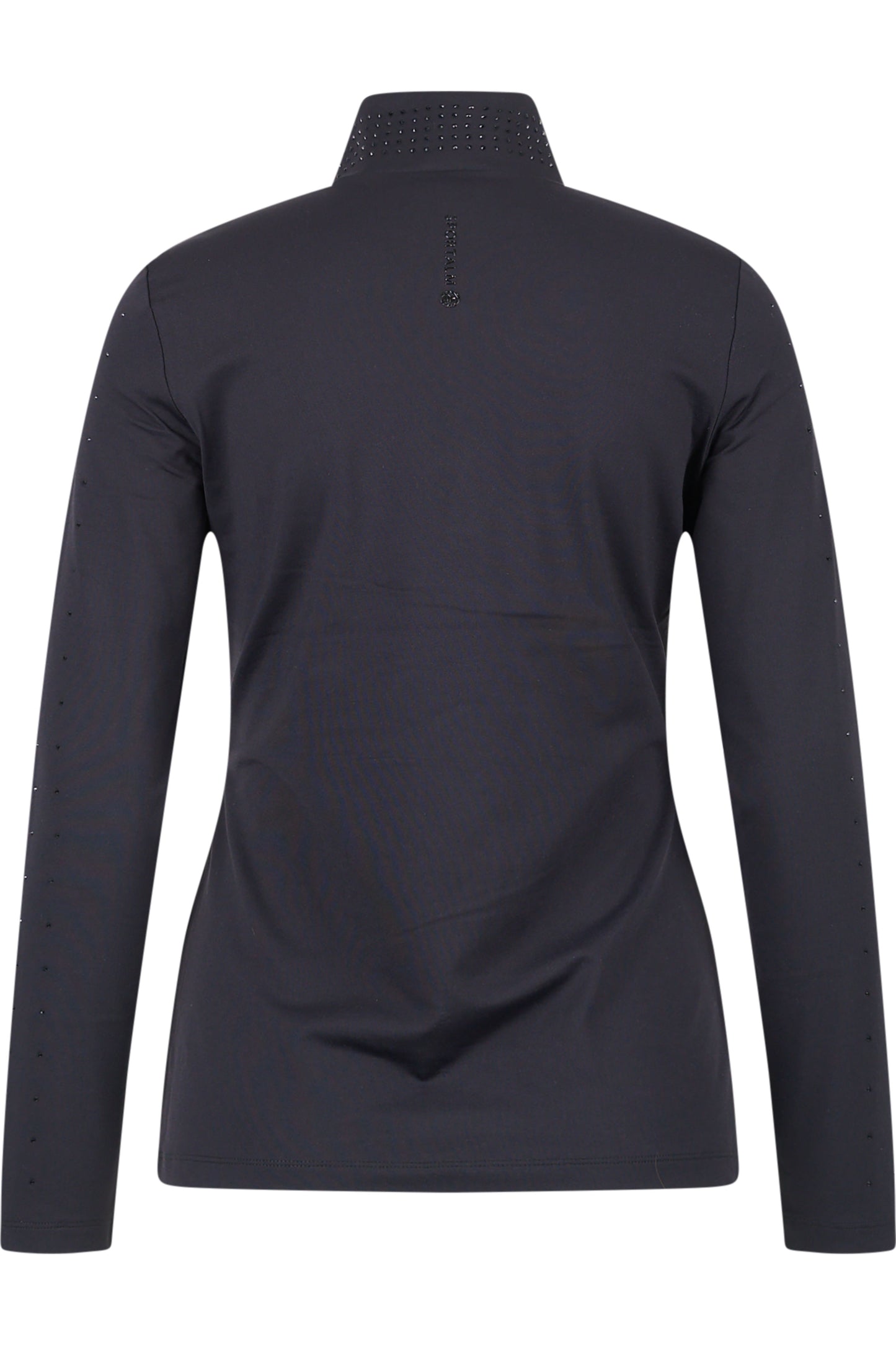 亮珠裝飾高領長袖T恤