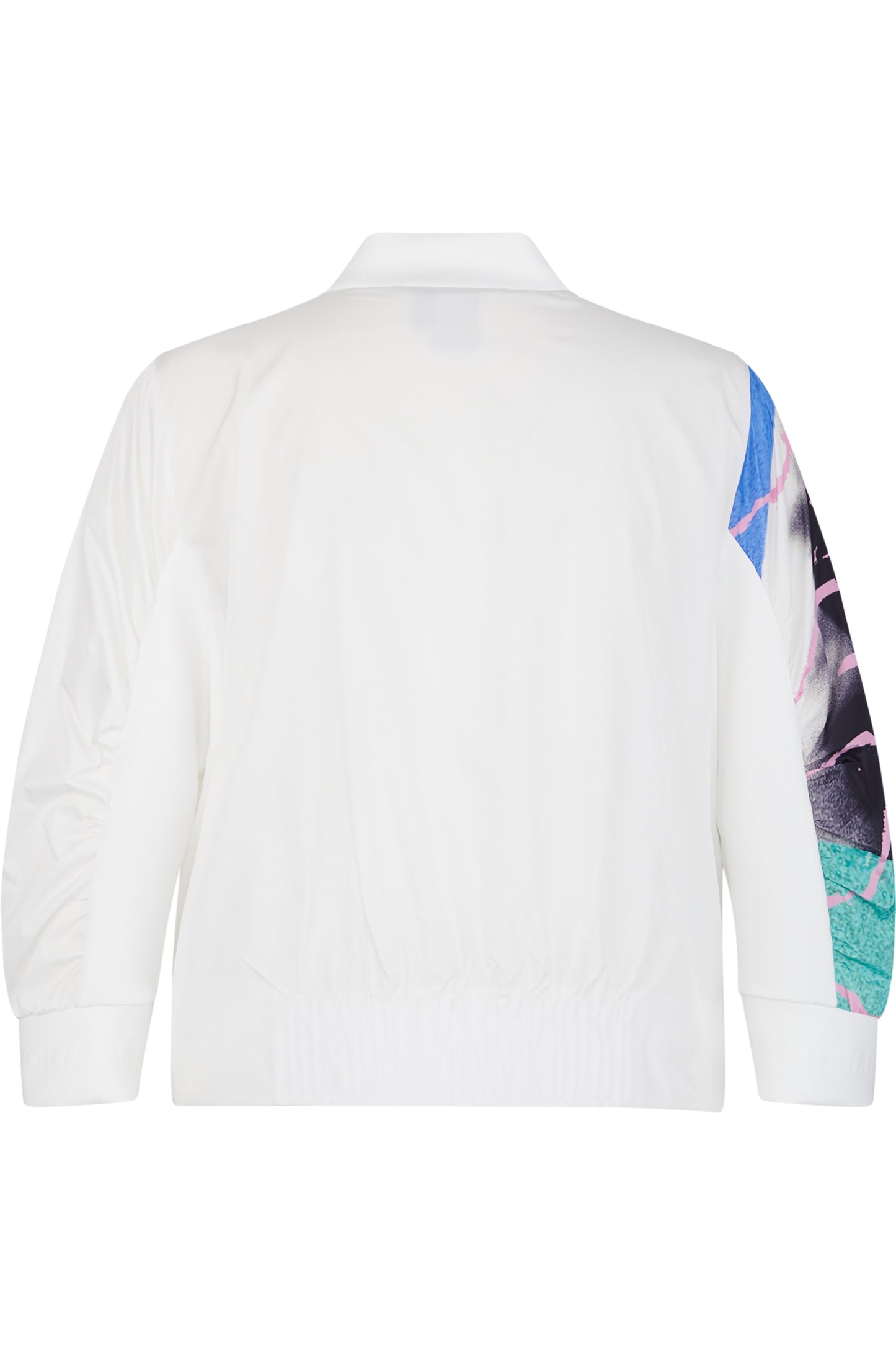 Sweatshirt Jacket with College Collar
