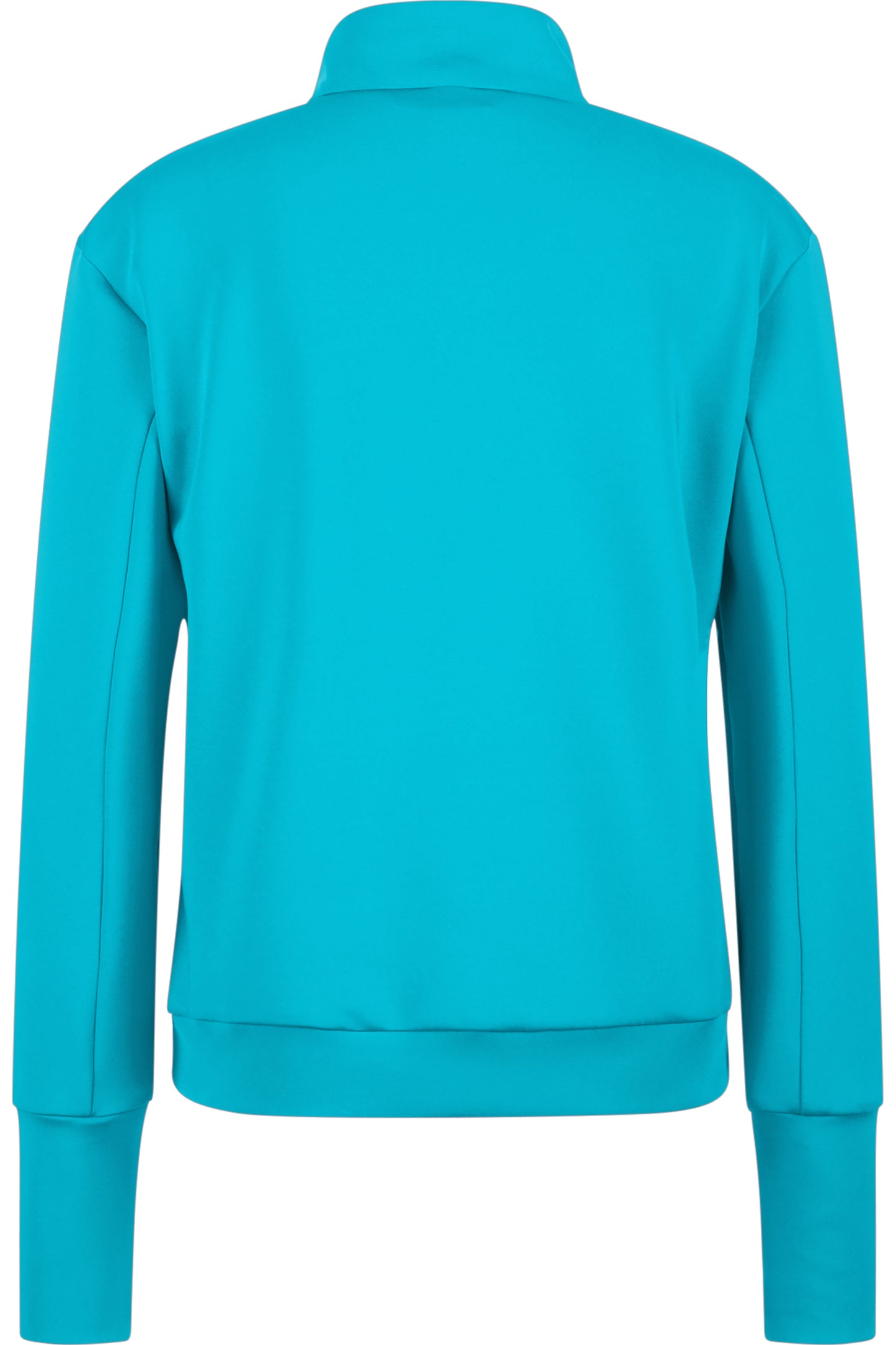 "S"型鐳射圖案拉鏈立領衛衣