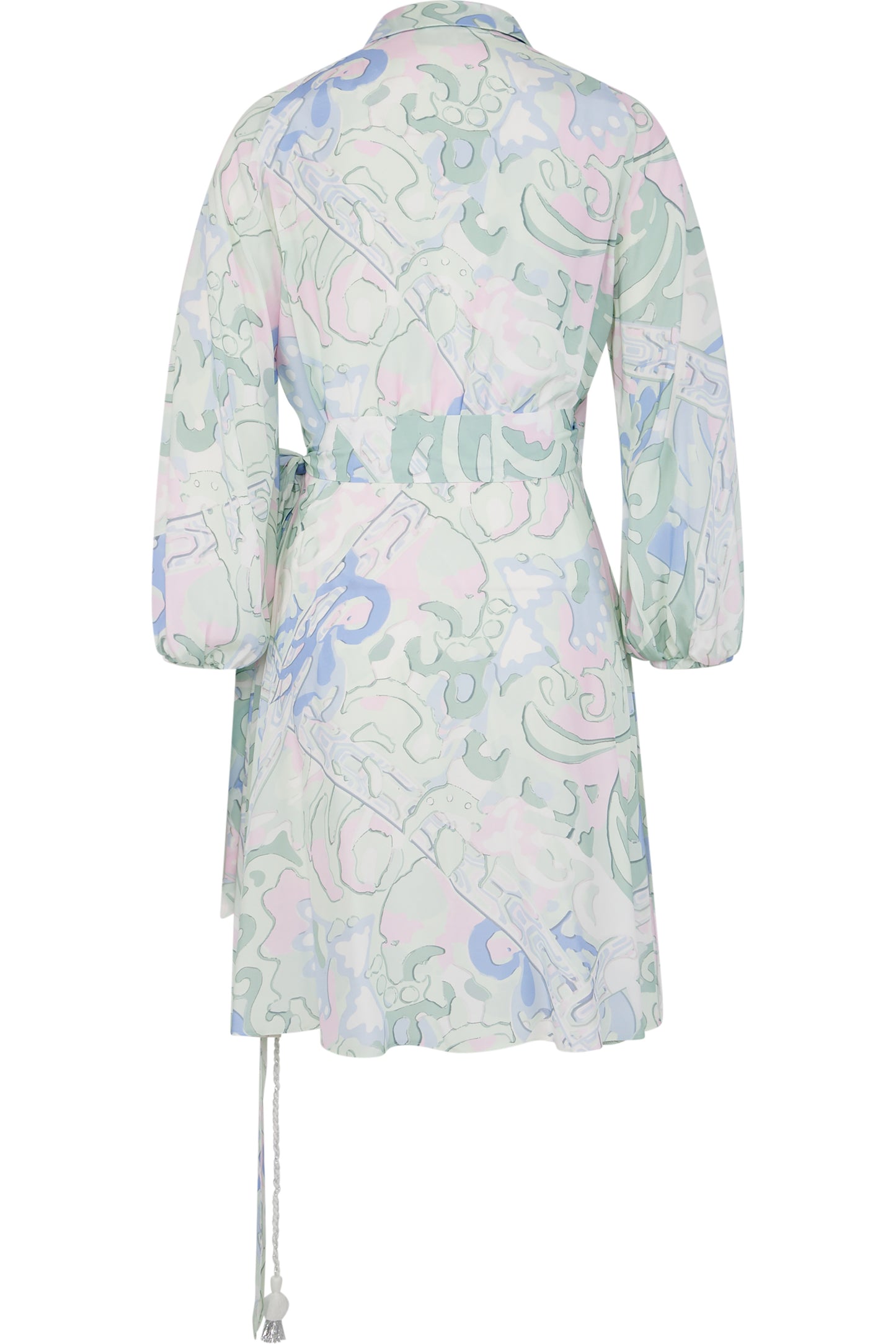 Wrap Dress with a Collar