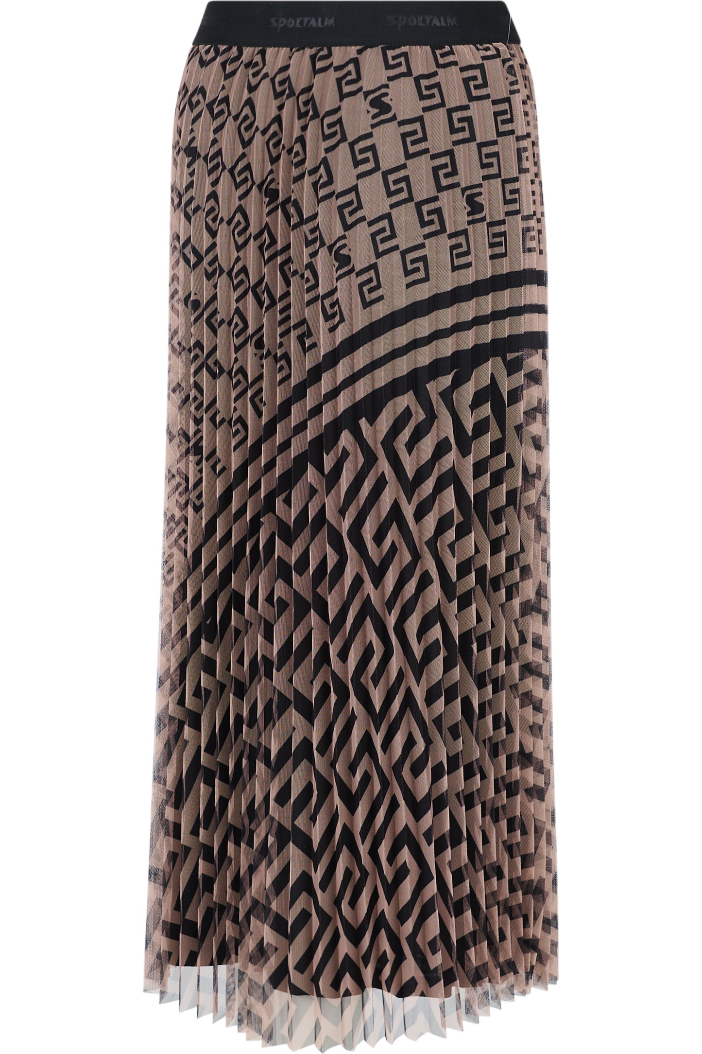 不對稱幾何圖案半身裙