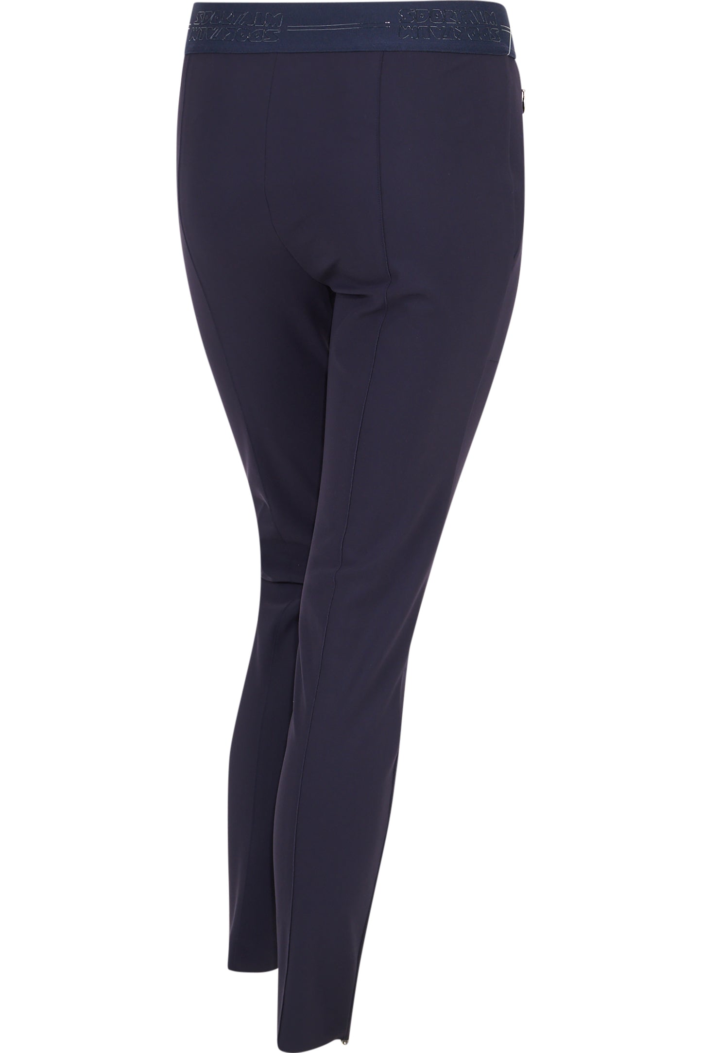 鬆緊腰拉鏈裝飾緊身褲