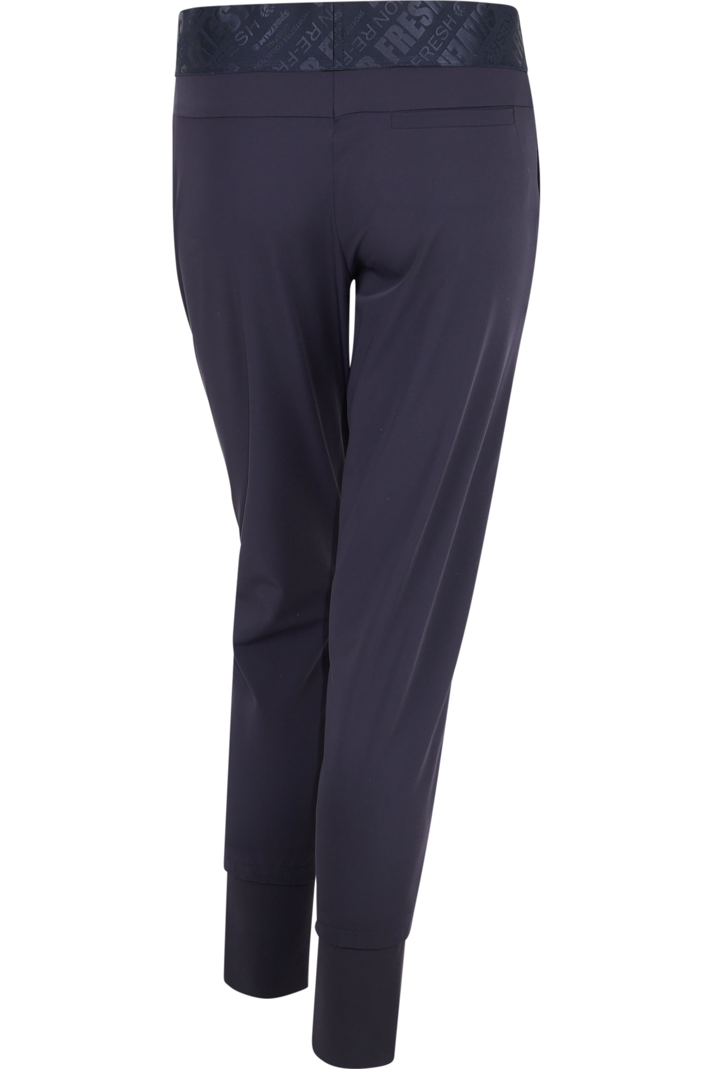 鬆緊腰Logo印字休閒褲