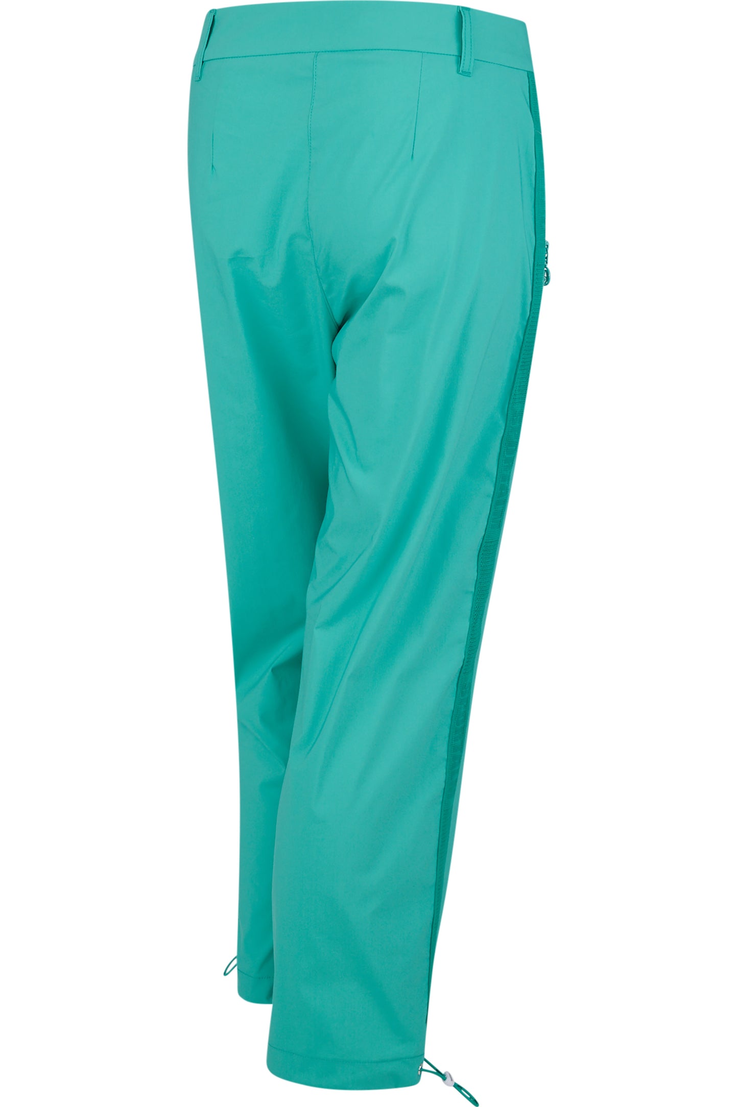 抽繩褲腳針織側飾邊休閒長褲