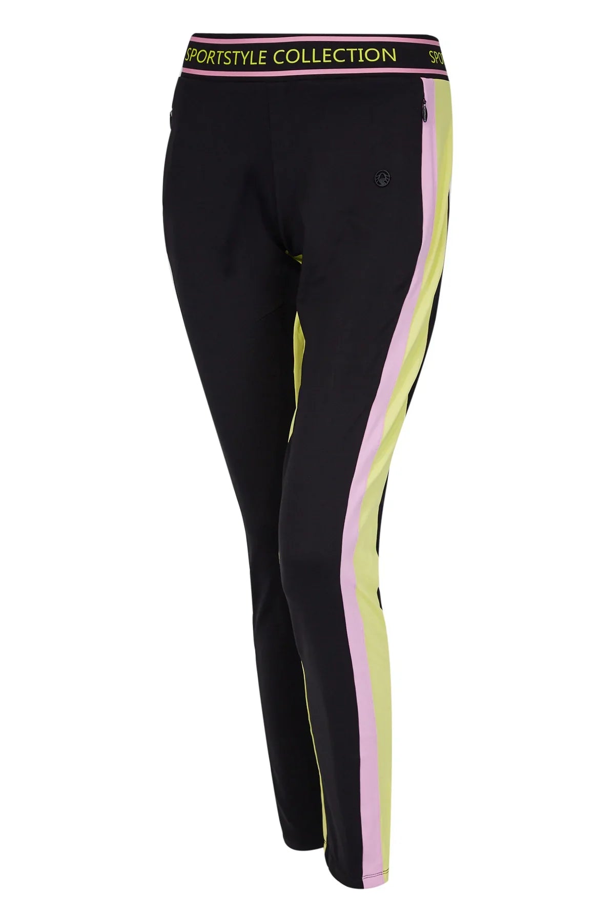 Jersey Golf Pants with Inserts in Contrasting Colors