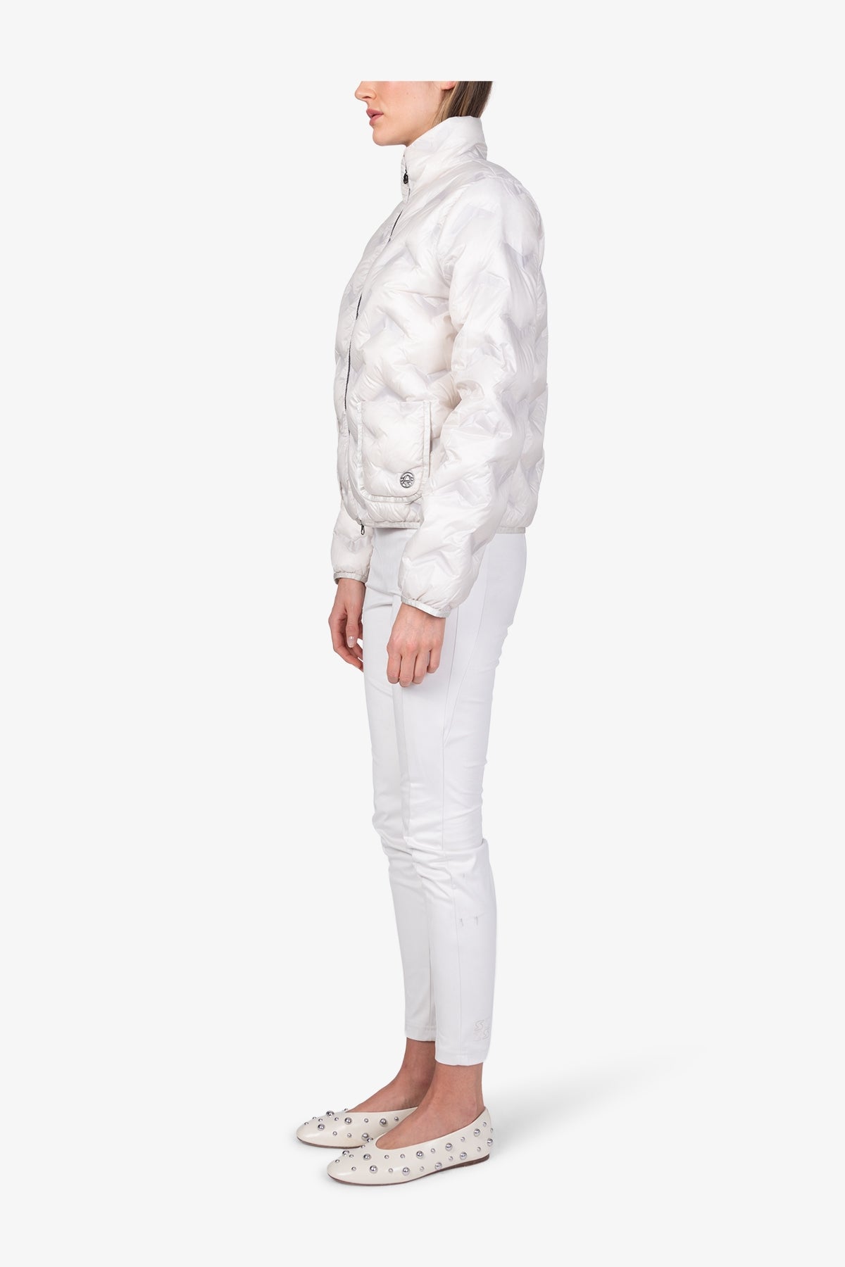 Lightweight Down Jacket with Stand-up Collar