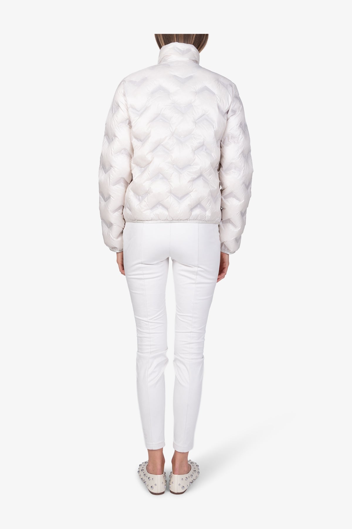 Lightweight Down Jacket with Stand-up Collar