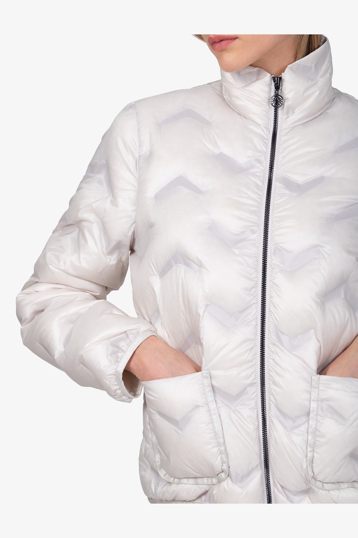 Lightweight Down Jacket with Stand-up Collar