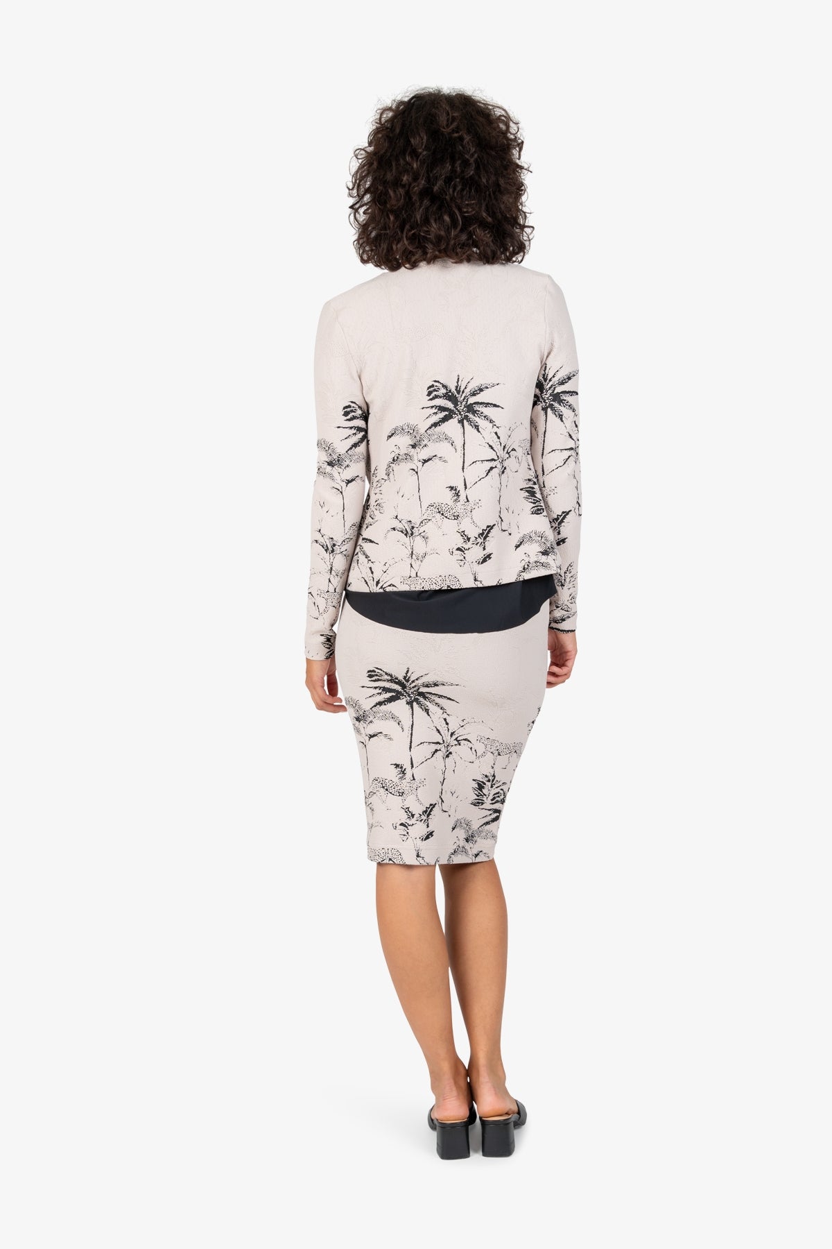 Round-neck Jersey Jacket