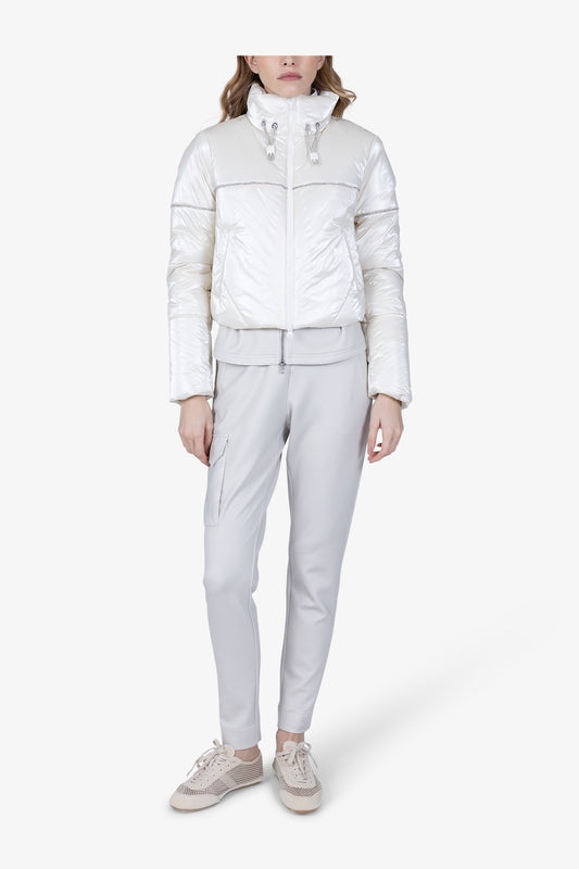 Outdoor Jacket with Rhinestone Piping