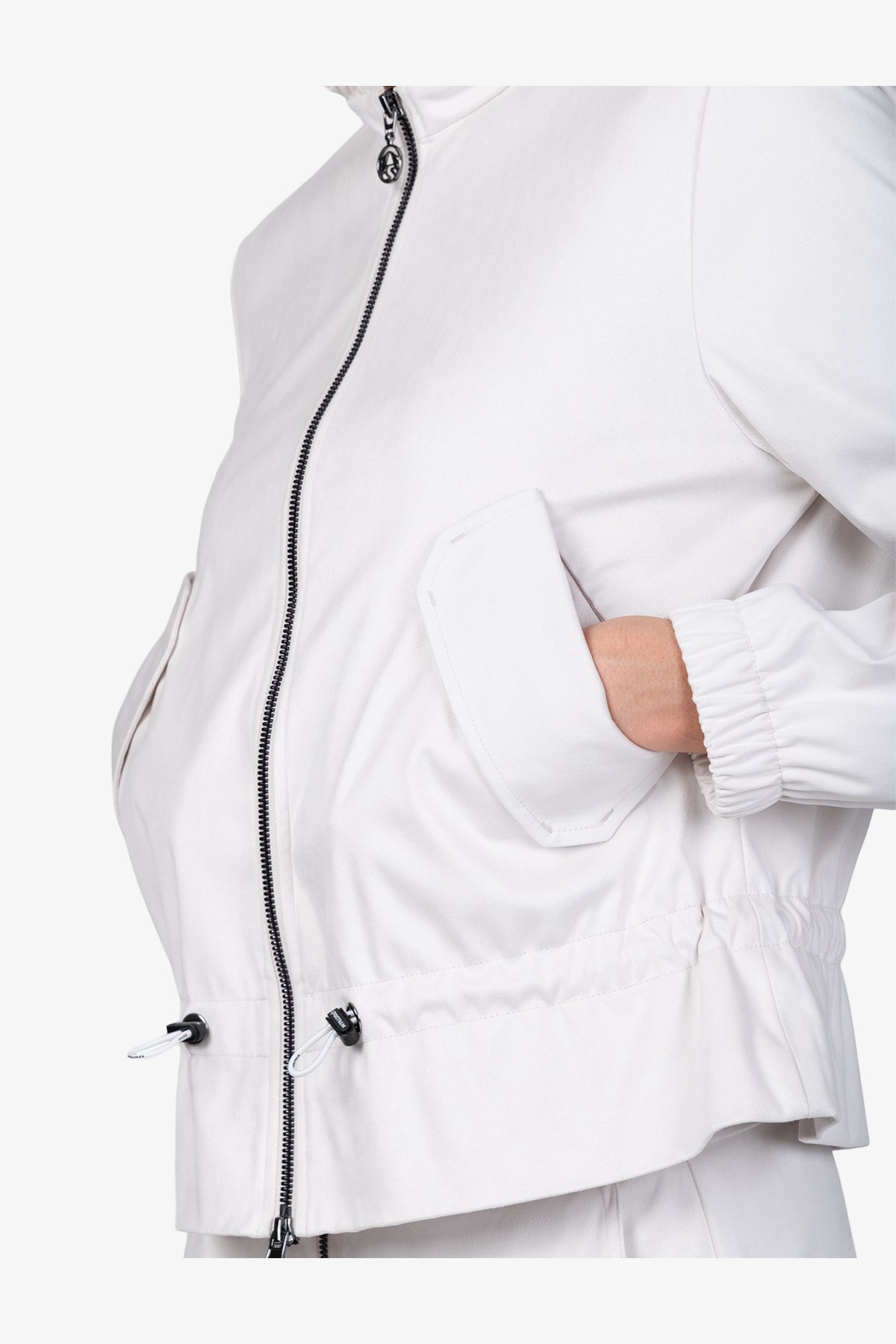 Jacket Made from Soft Velour Fabric