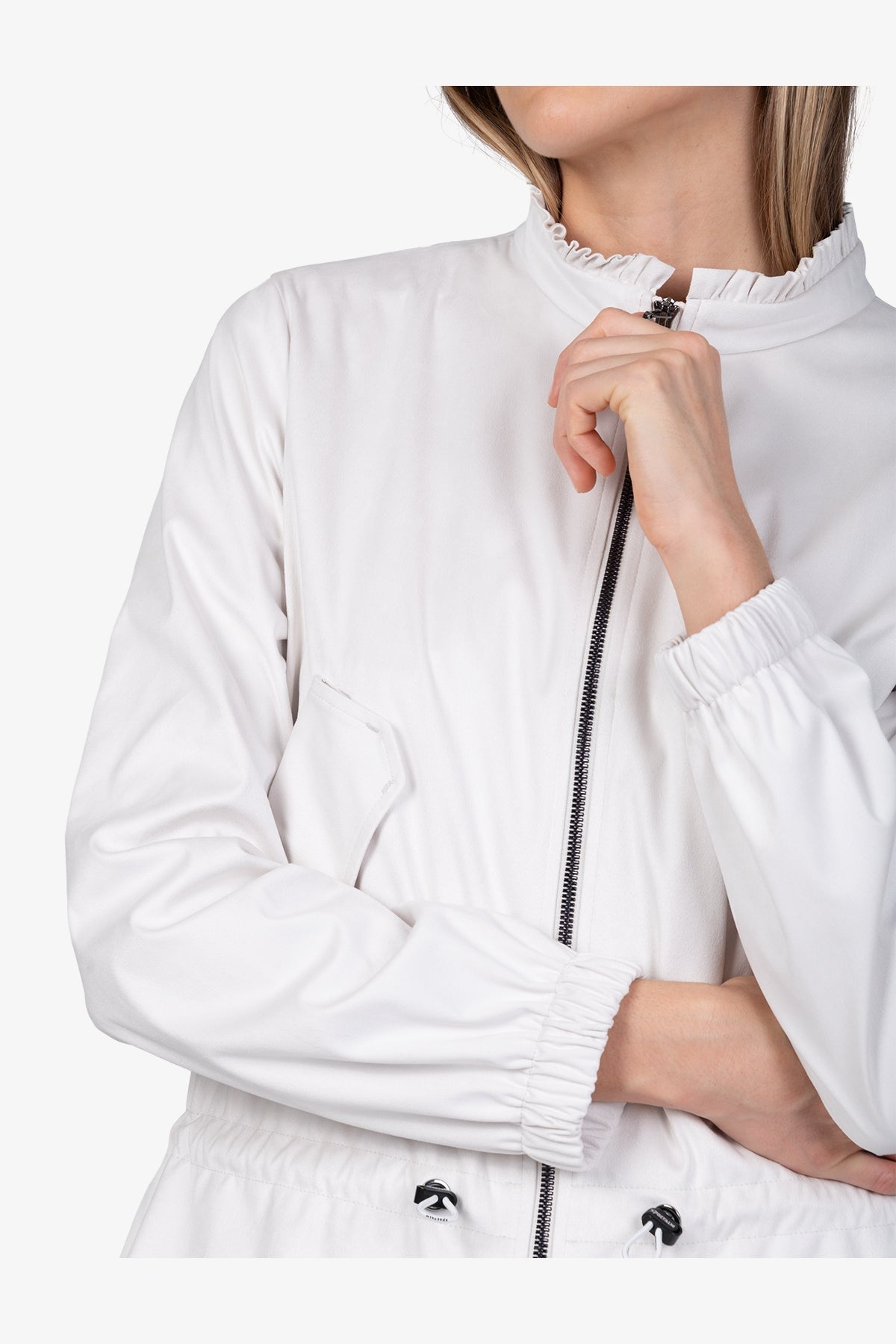 Jacket Made from Soft Velour Fabric