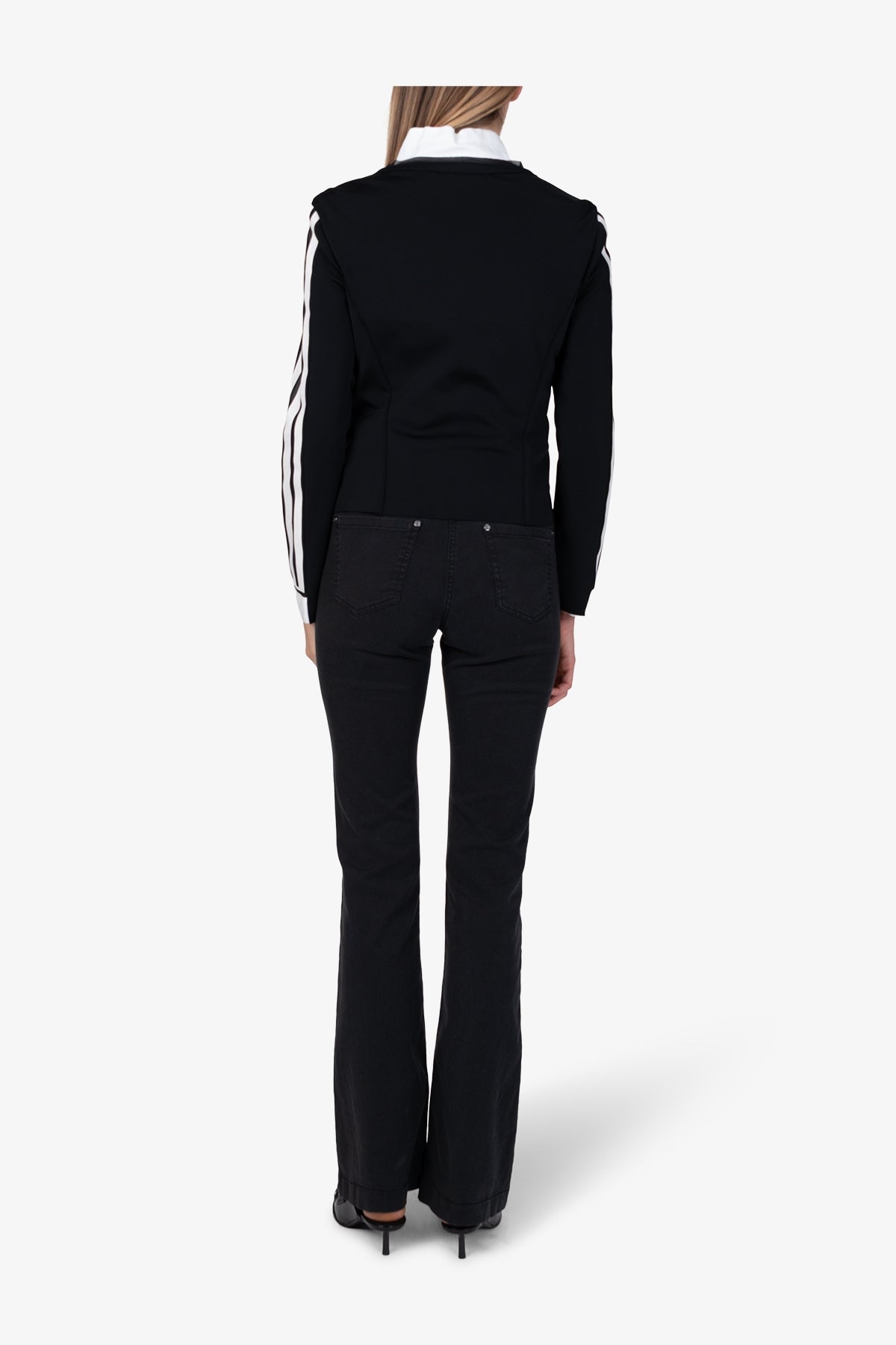 Jacket with Elaborate Suede Stripes