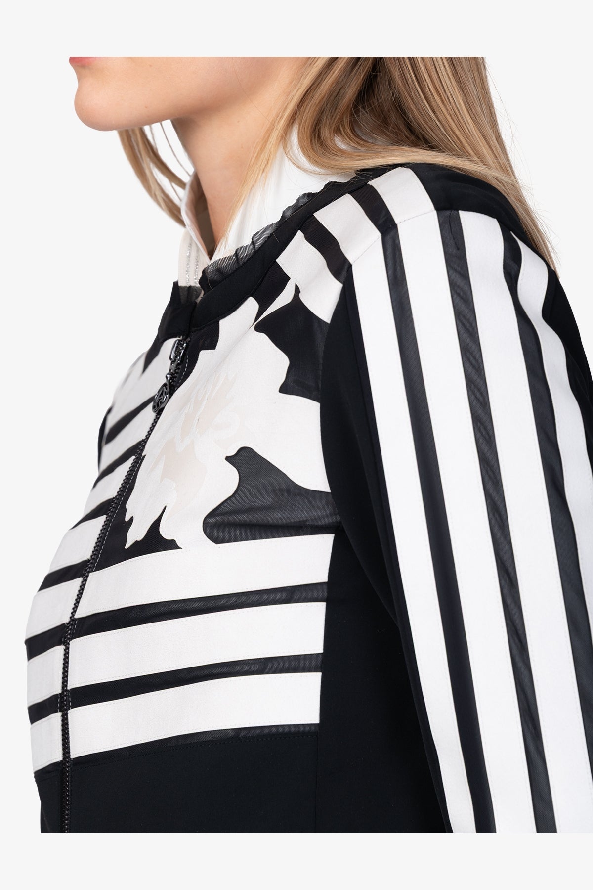 Jacket with Elaborate Suede Stripes