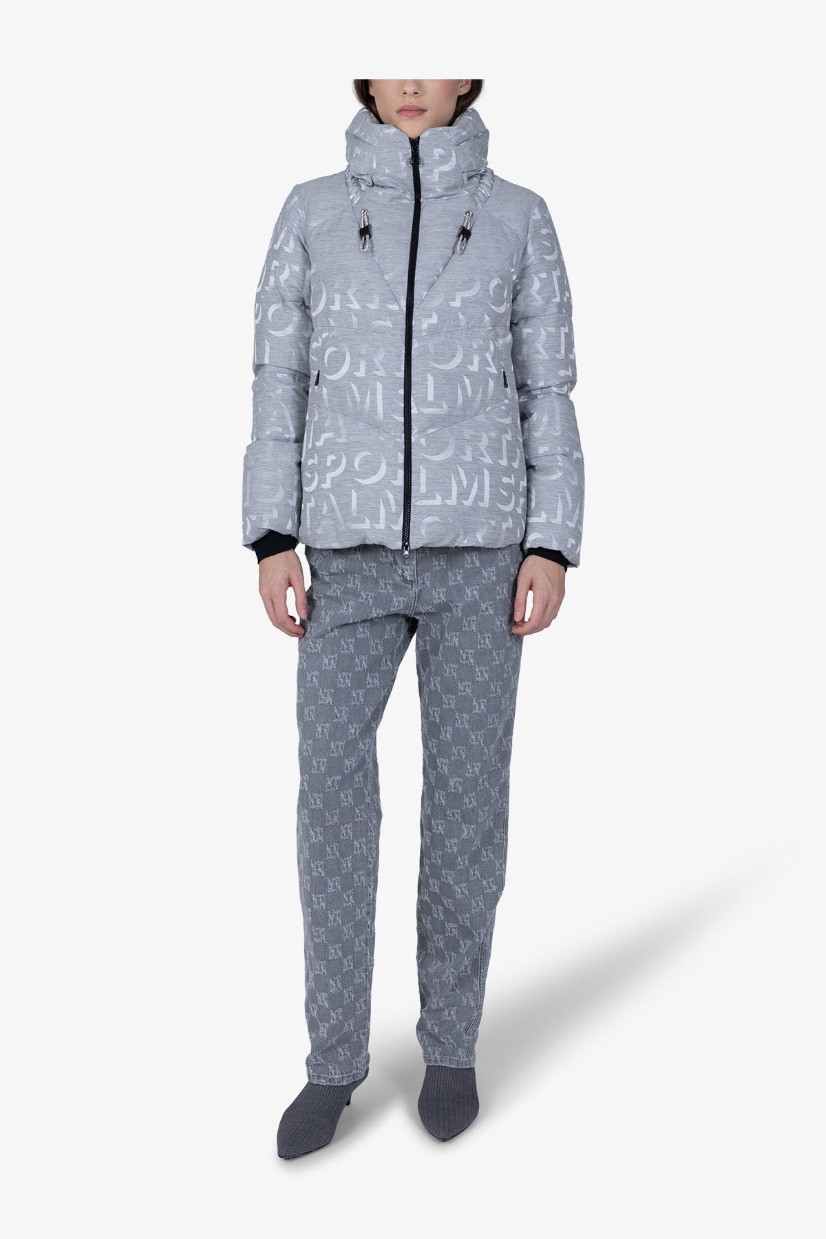 Down Jacket in Jacquard Design