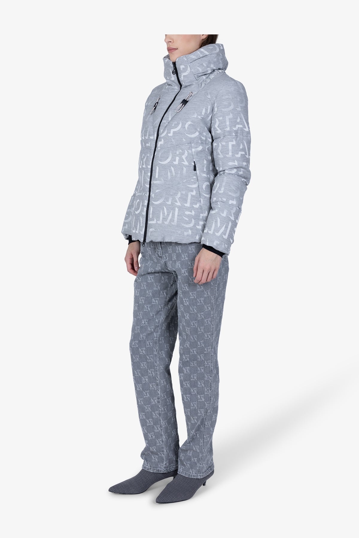 Down Jacket in Jacquard Design