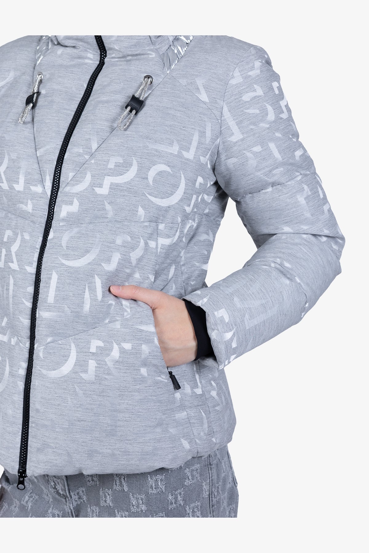 Down Jacket in Jacquard Design