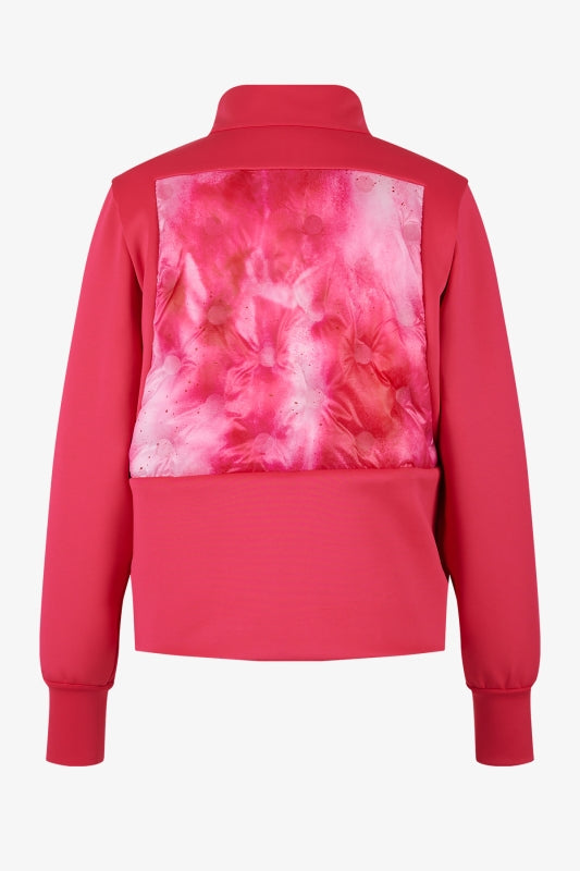 雲霧漸變圖案雙面穿立領夾克