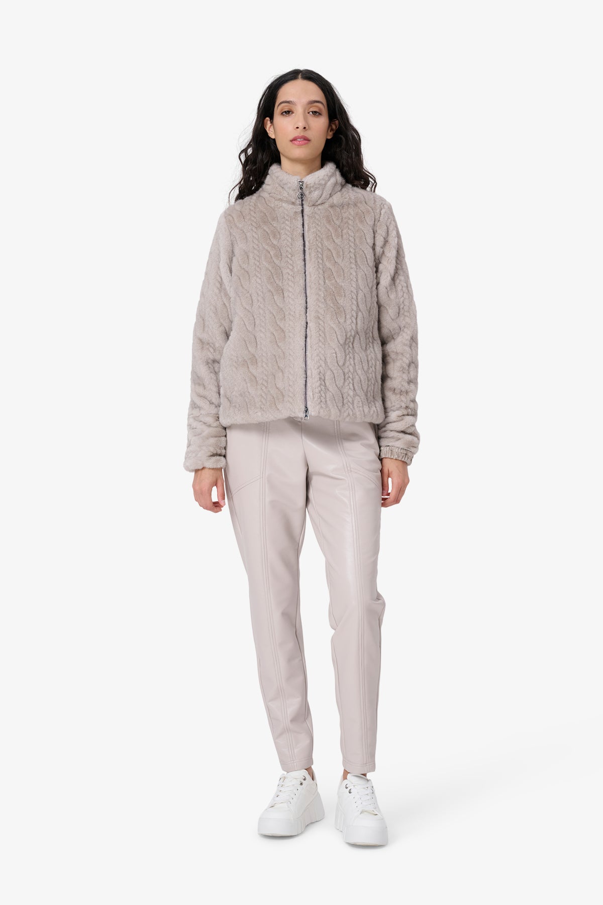 Fake Fur Jacket with Razor Effect