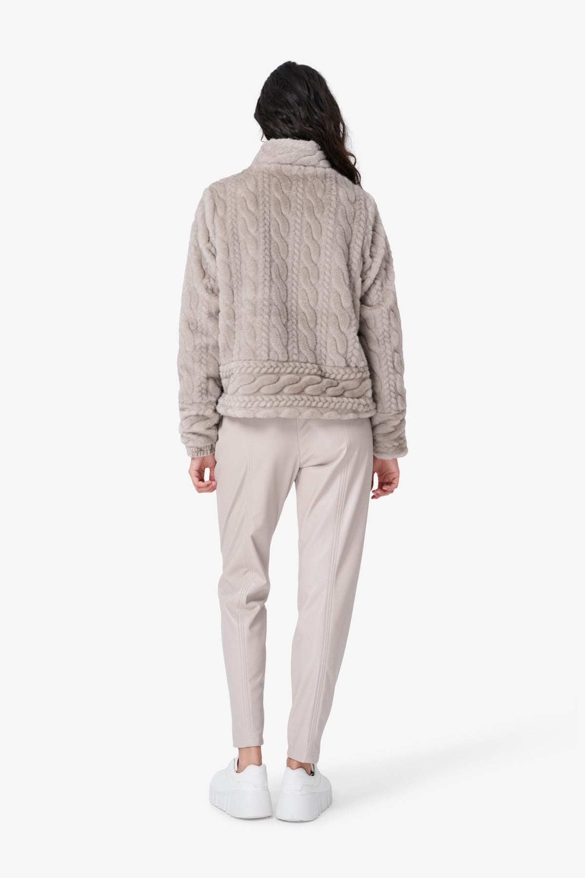 Fake Fur Jacket with Razor Effect