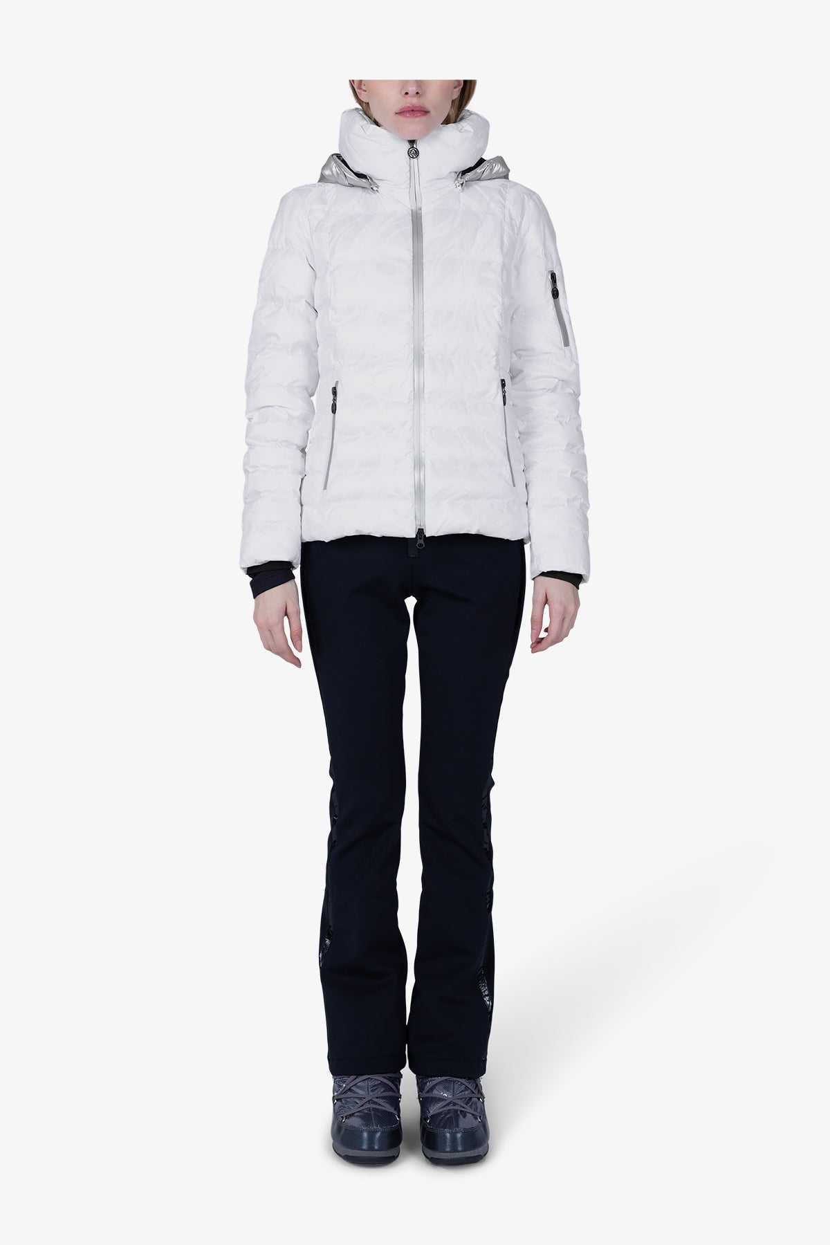 Ski Jacket Made from High-quality Jacquard Nylon