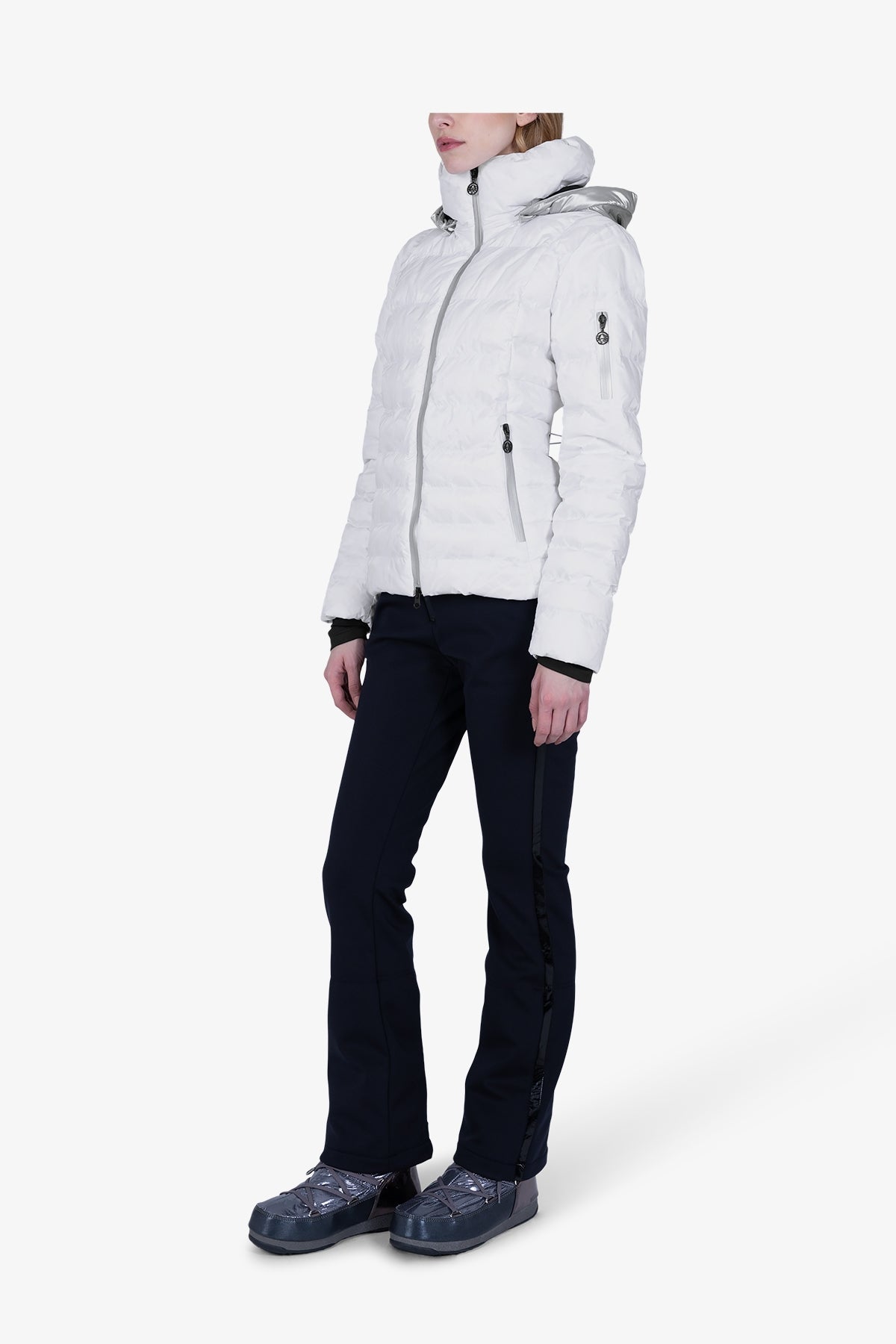Ski Jacket Made from High-quality Jacquard Nylon