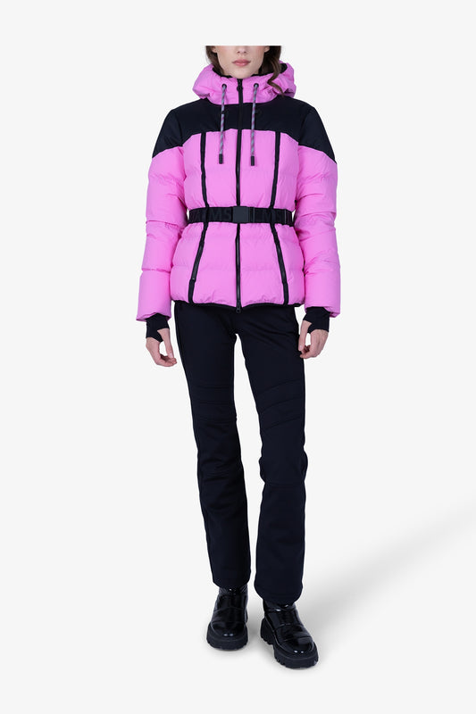 Down Jacket with a Feminine Silhouette