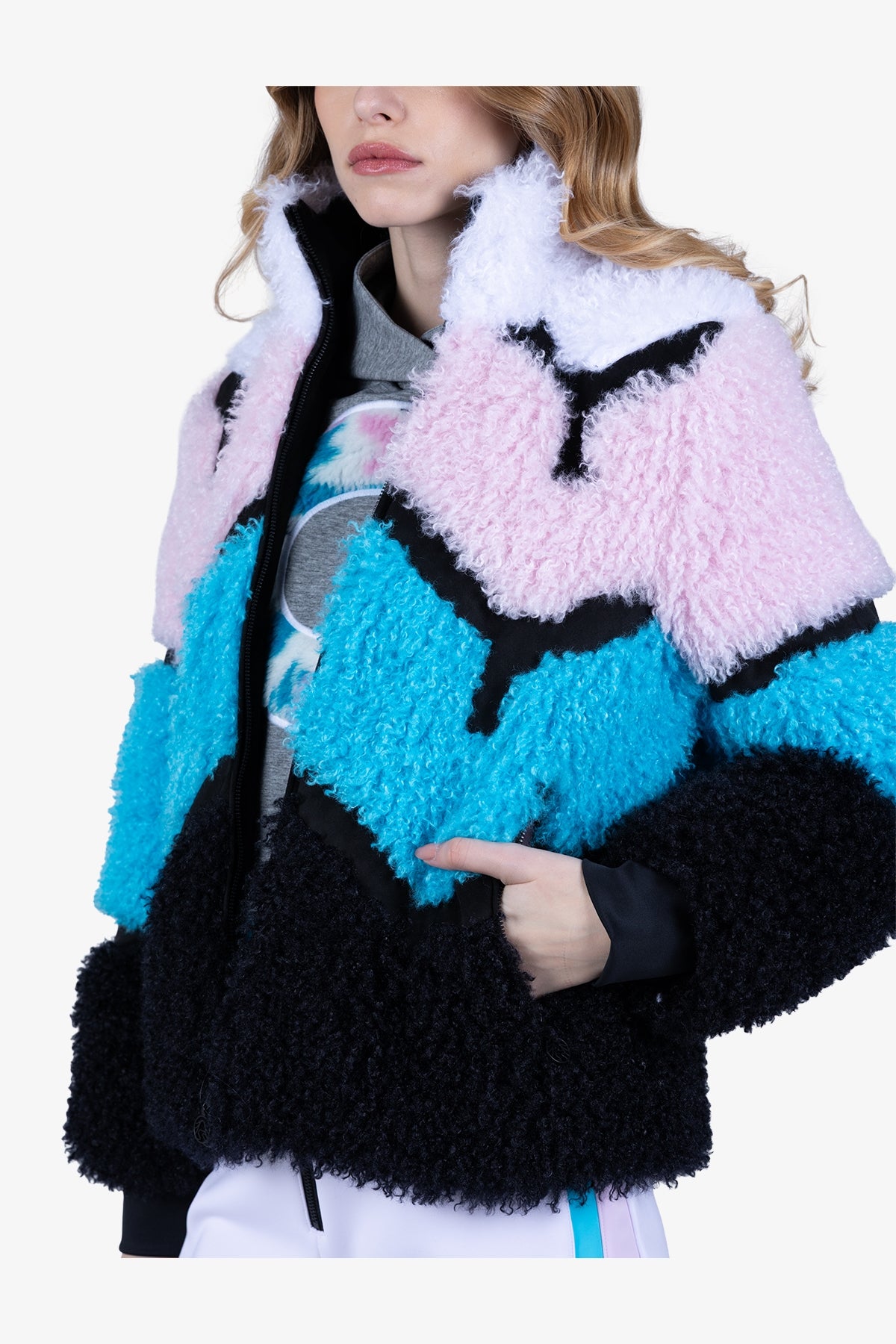 Ski Jacket Made of Soft Faux Fur