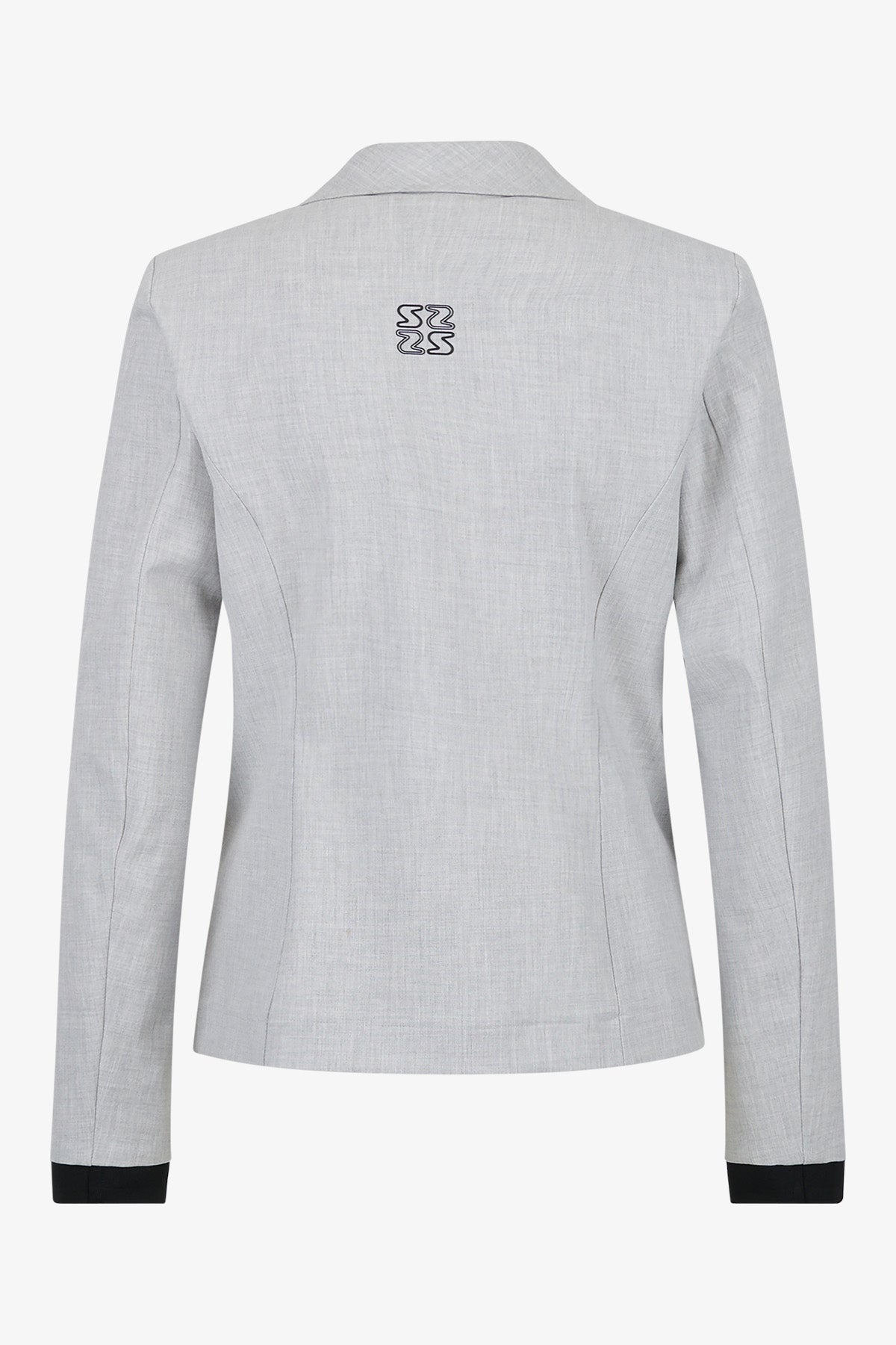 Logo印字袖口翻領西裝外套