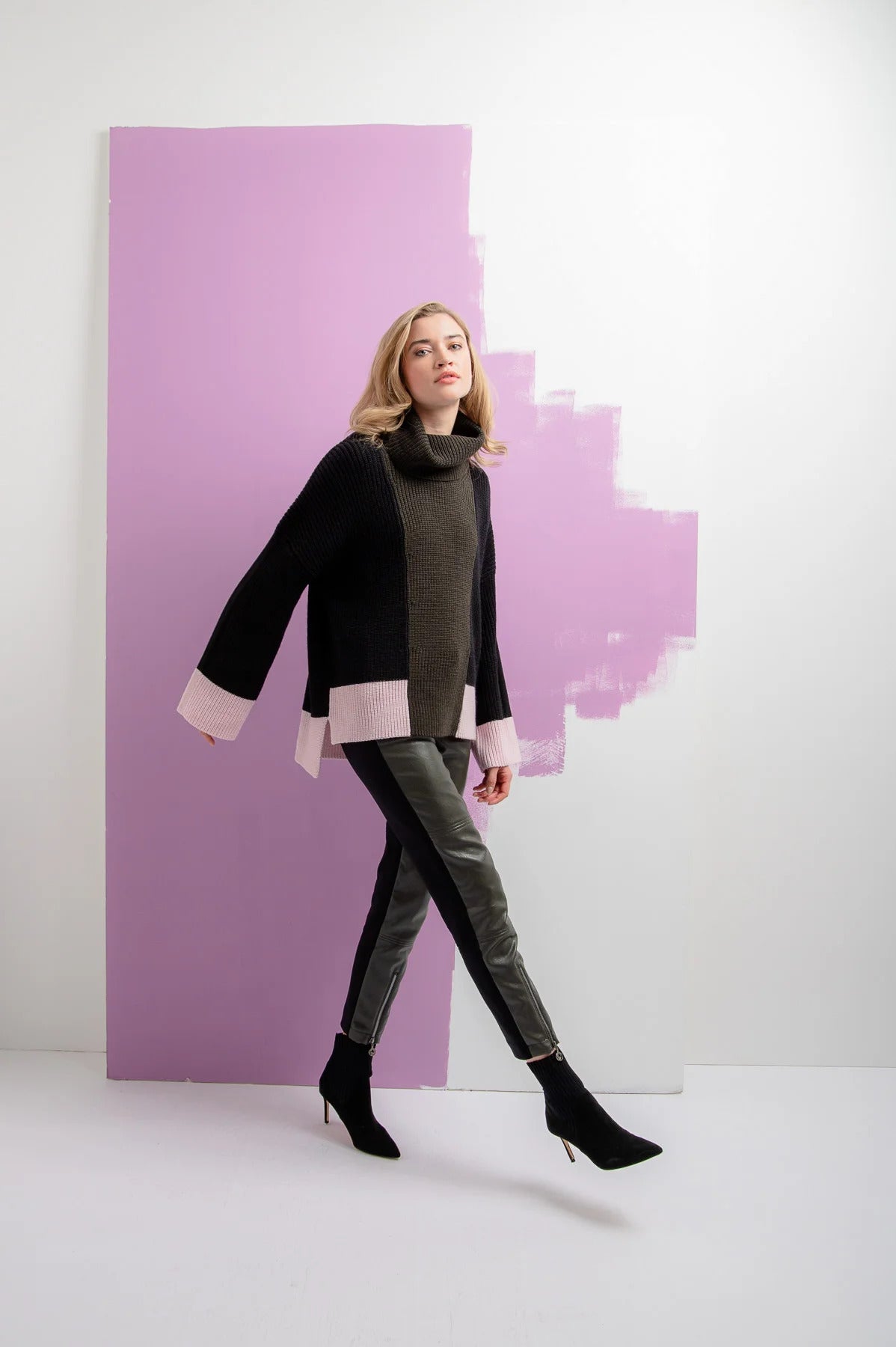 Leather Trousers in a 7/8 Length