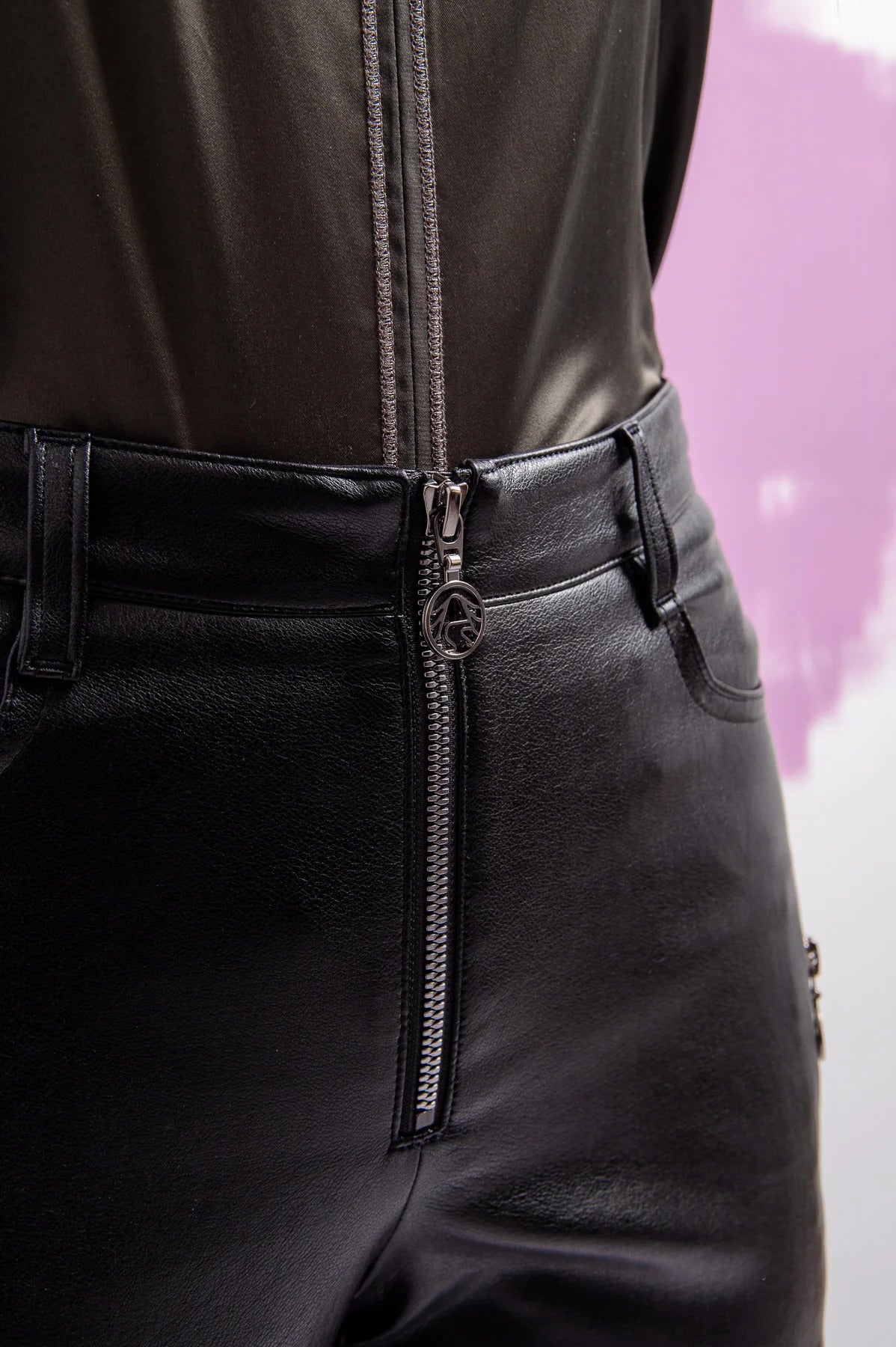 Leather Trousers in a 7/8 Length