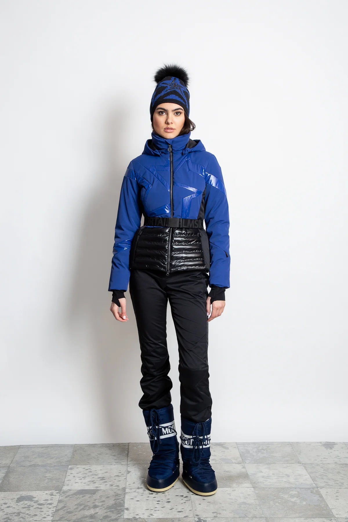 Padded Jacket with Star Print