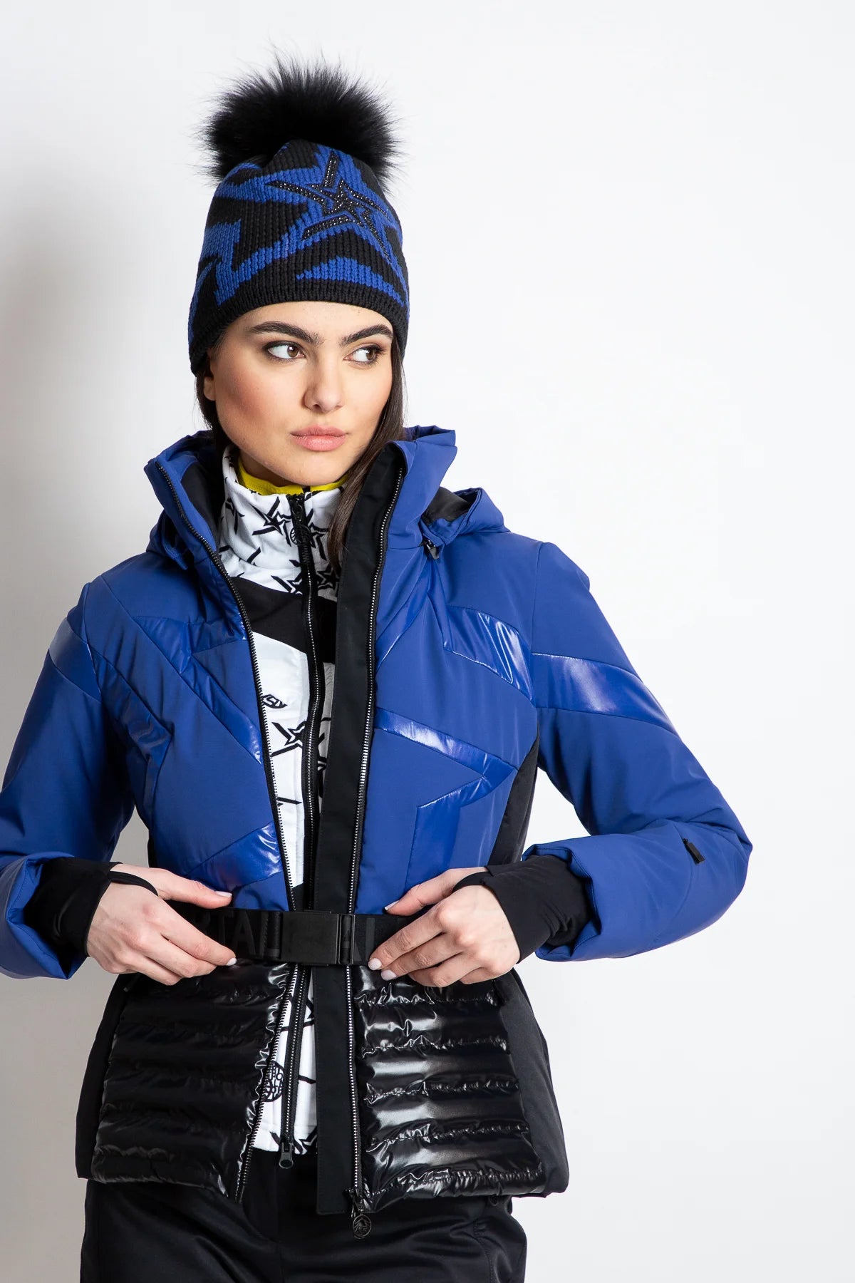 Padded Jacket with Star Print