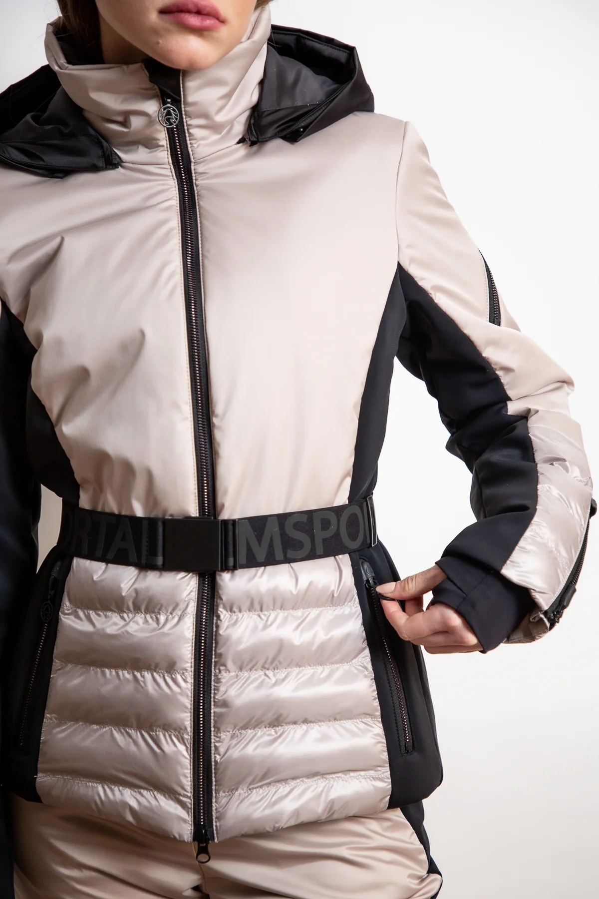 Padded Jacket with Quilted Hem