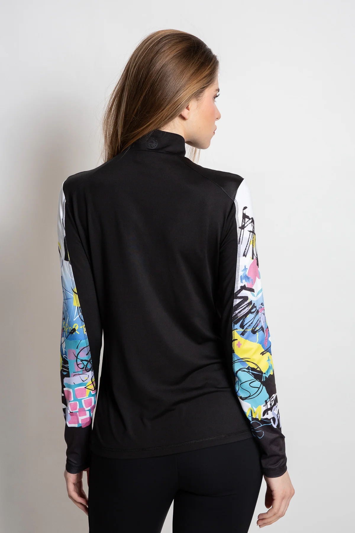 Sweatshirt with Graffiti Print