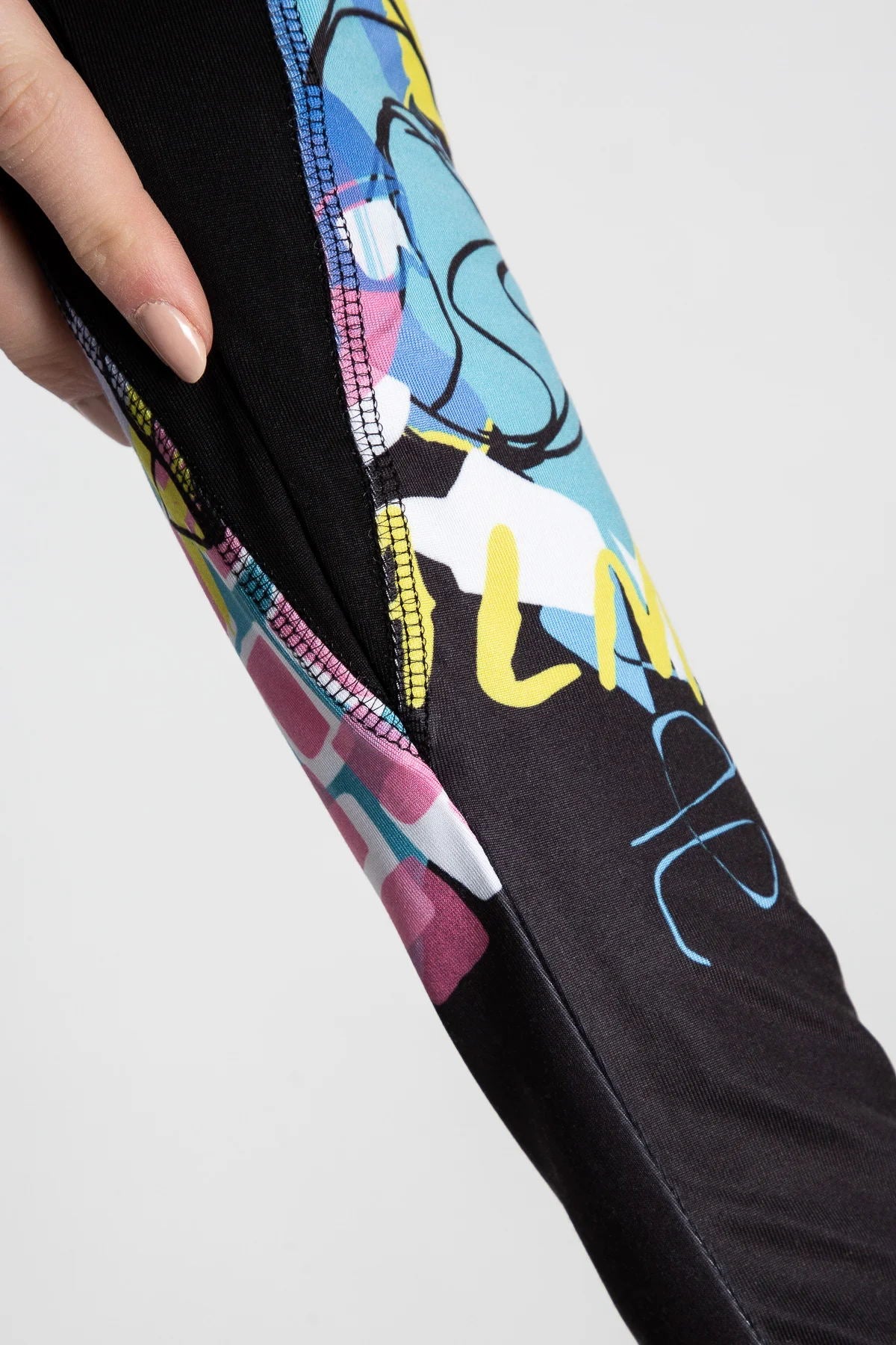 Sweatshirt with Graffiti Print