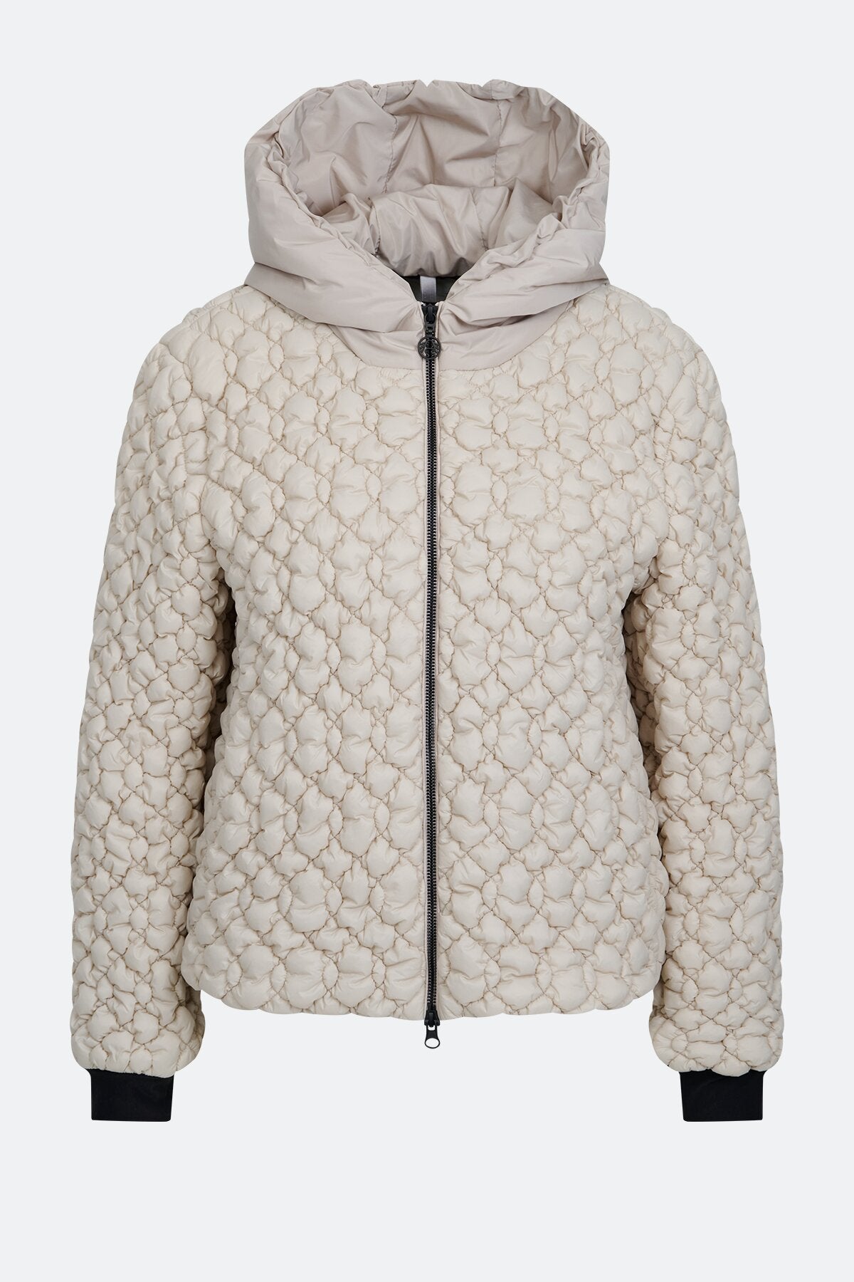 立体绗缝连帽夹克