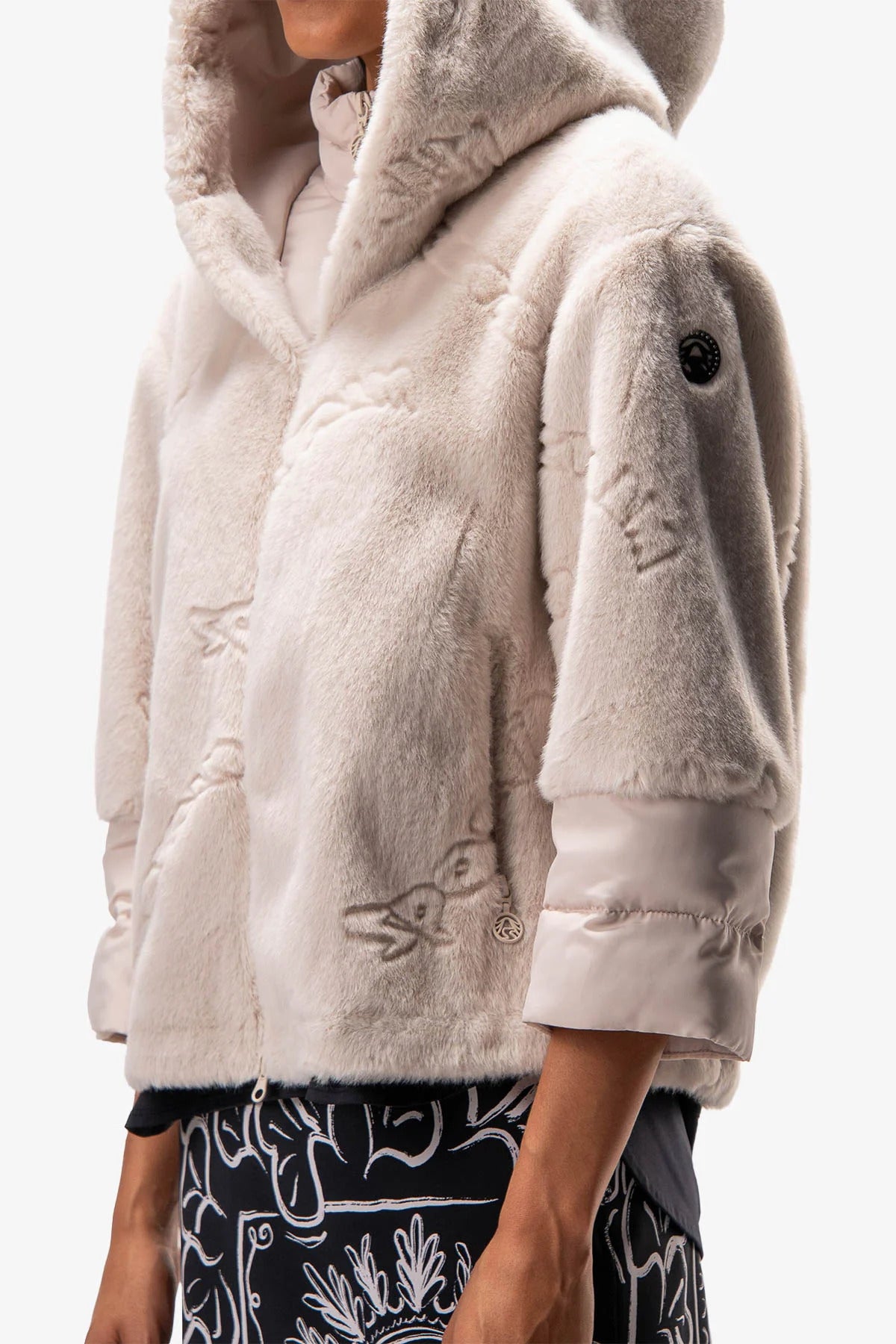 Faux Fur Jacket with Hood