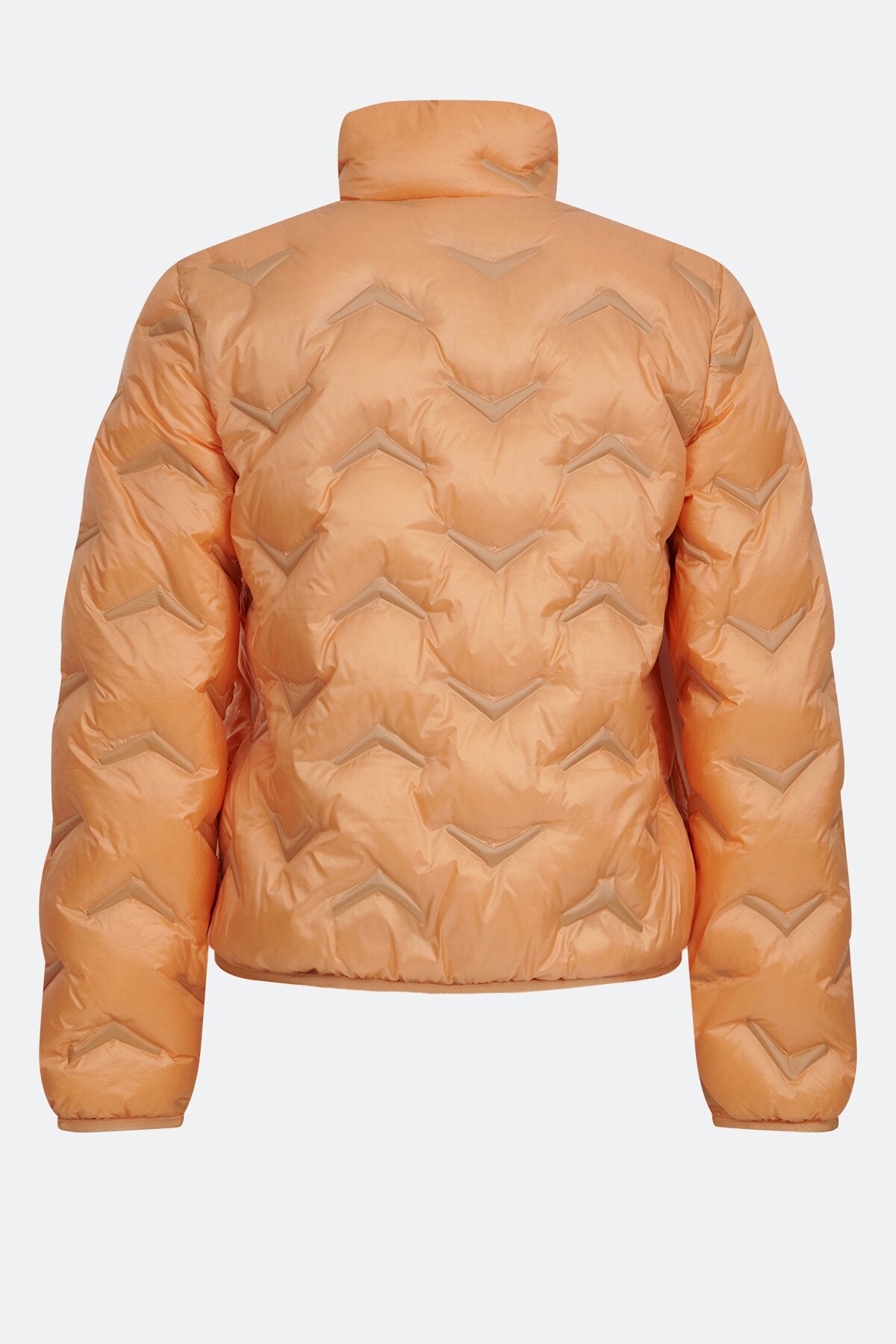 Lightweight Down Jacket with Graphic Embossing In Serrated Pattern