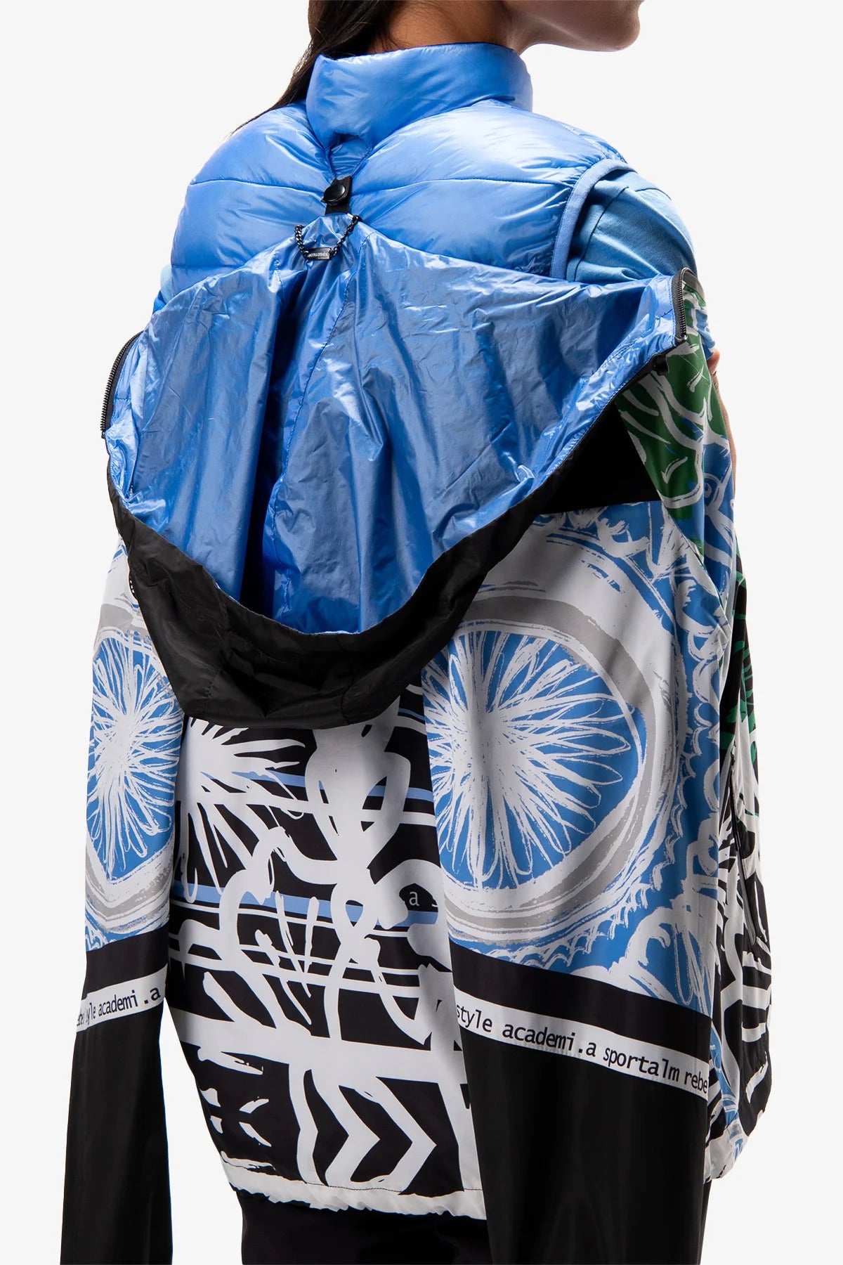 Outdoor Jacket with Hood And Extra Quilted Vest